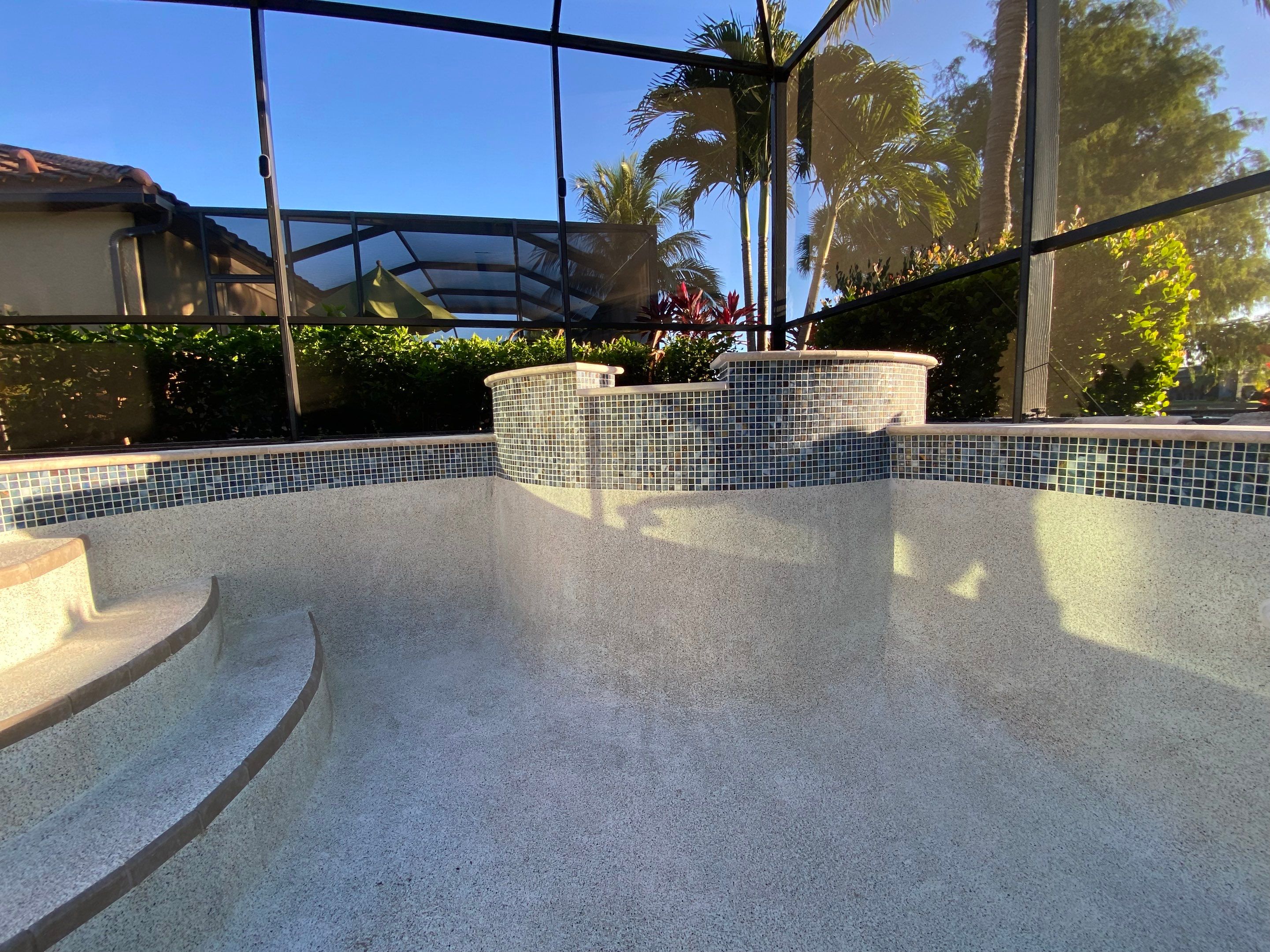 Textured Marble Pool Deck - Bonita National Golf & Country Club by Old Town Pavers Llc