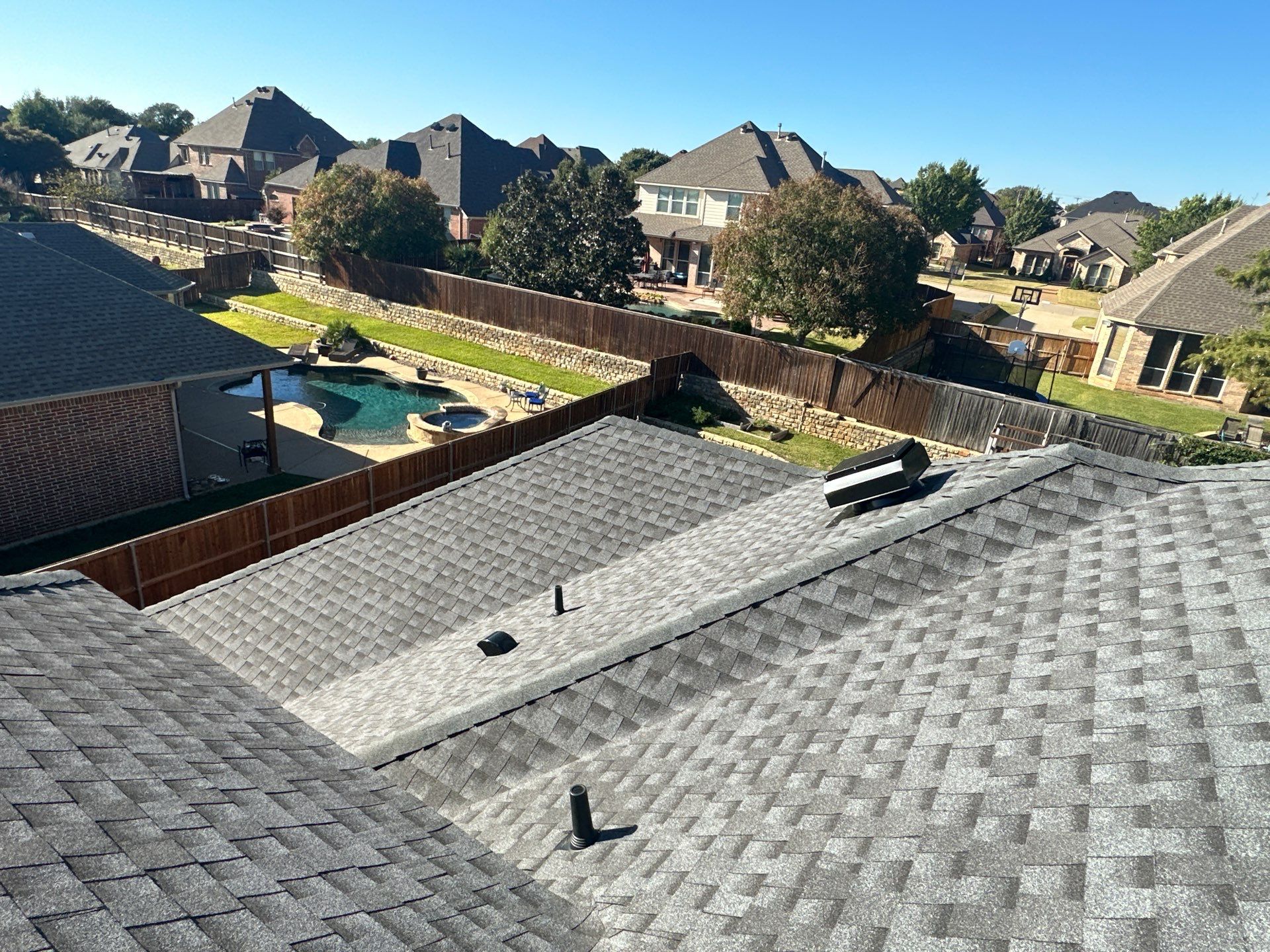 Full Roof Replacement in Mansfield Texas - GAF MasterElite Golden Pledge 25 year Warranty by First United Roofing & Construction