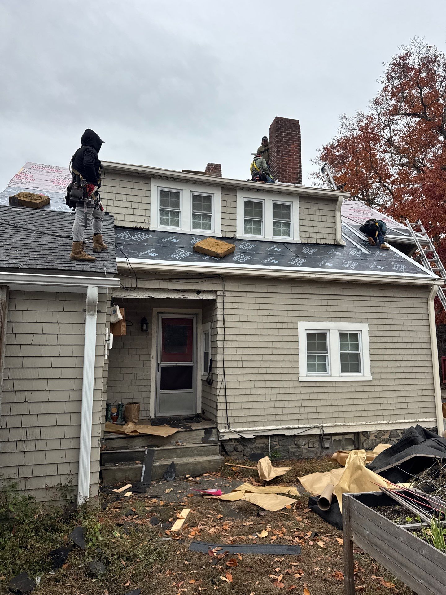 Ayer Church Complete Roof with Code-Compliant Overlay & Dual Chimney Restoration by Mighty Dog Roofing of Greater Middlesex County