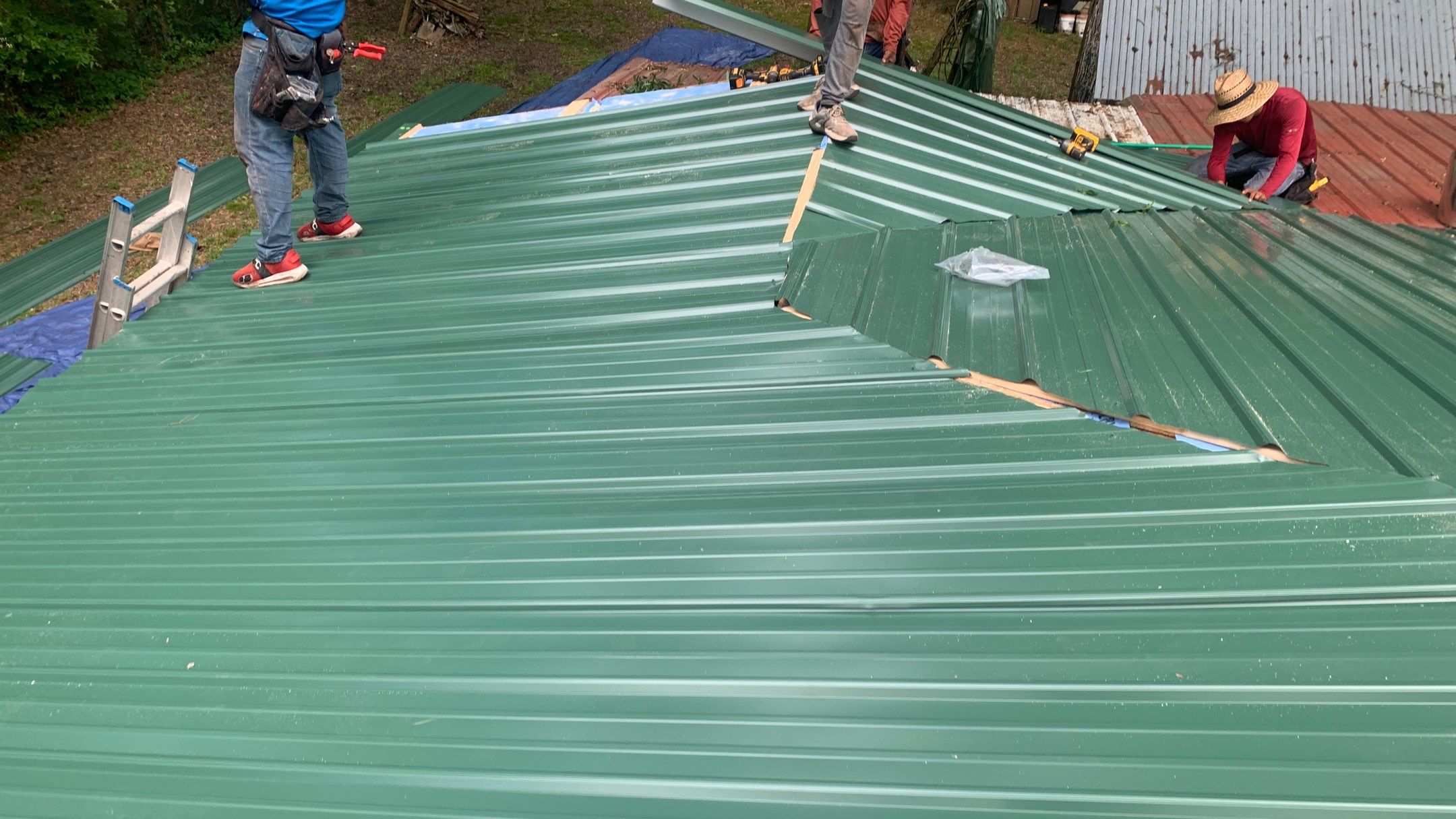 Residential Shingle Reroof using 29 gauge metal by Hostetler Roofing