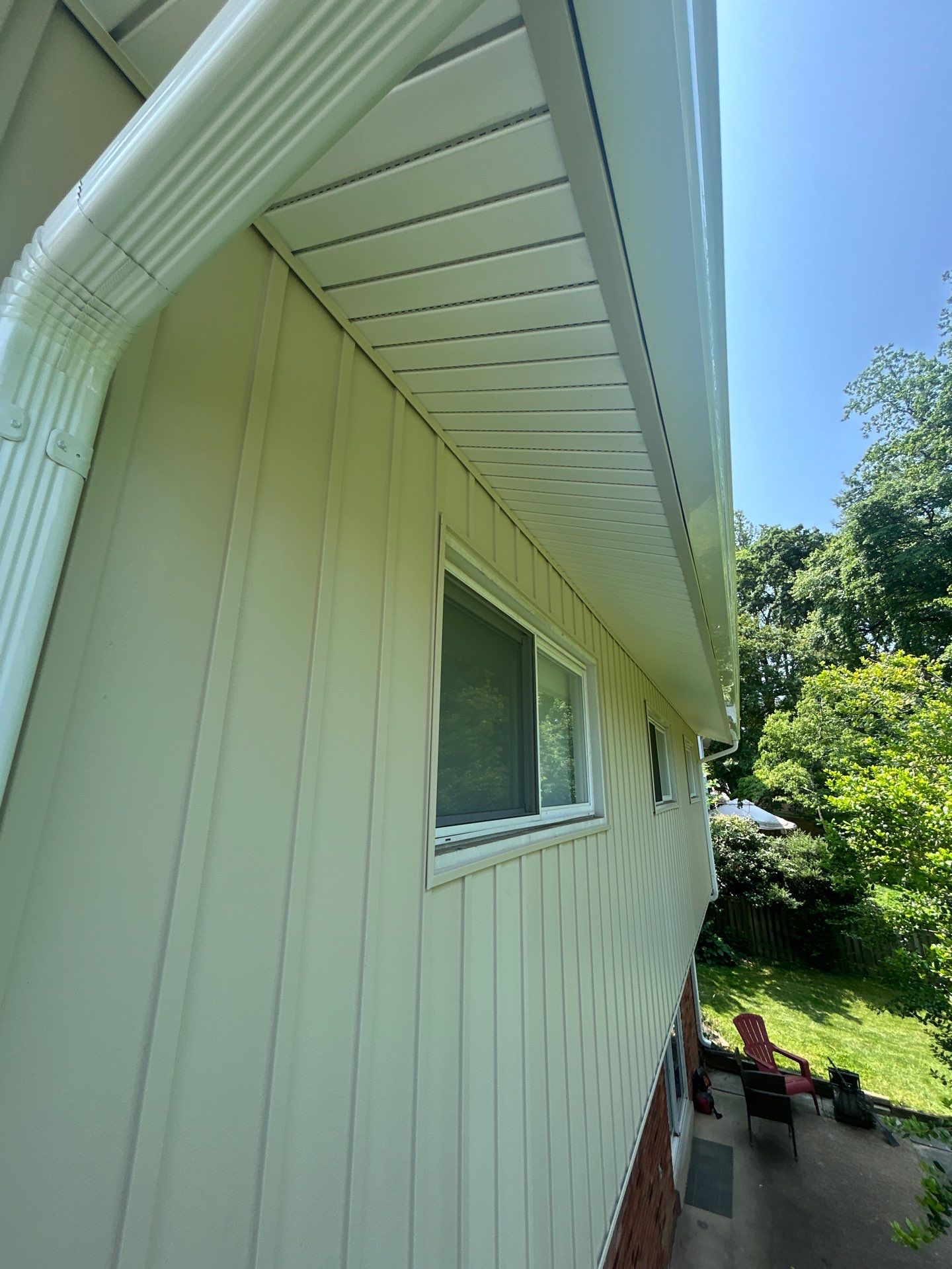 Fairfax: Residential Siding Replacement with CertainTeed 8" Board and Batten Siding in Desert Tan by RM Banning, Inc.