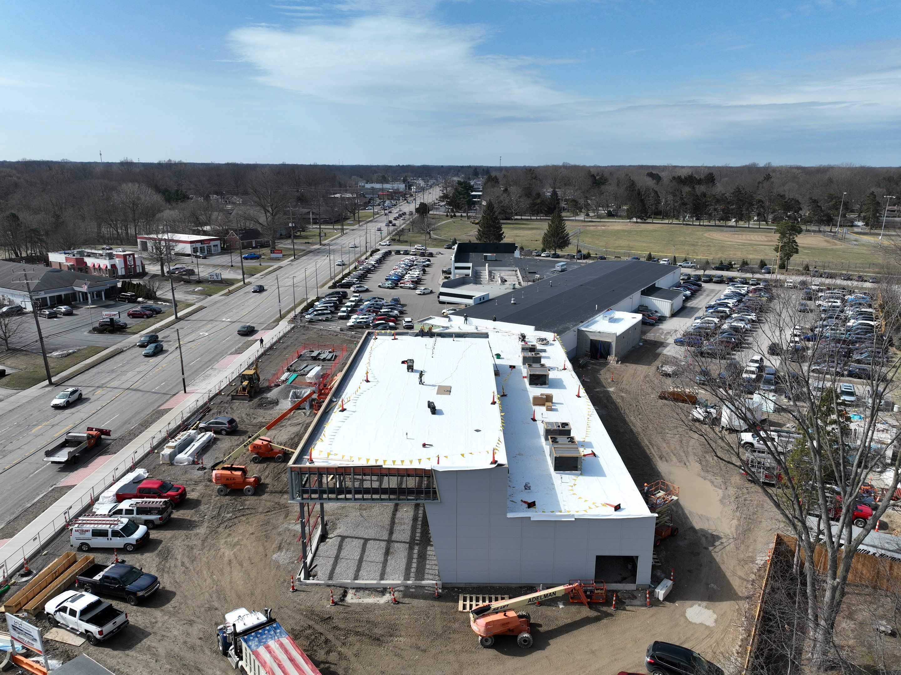 Project in North Olmsted by Commercial Roofing and Coating Systems