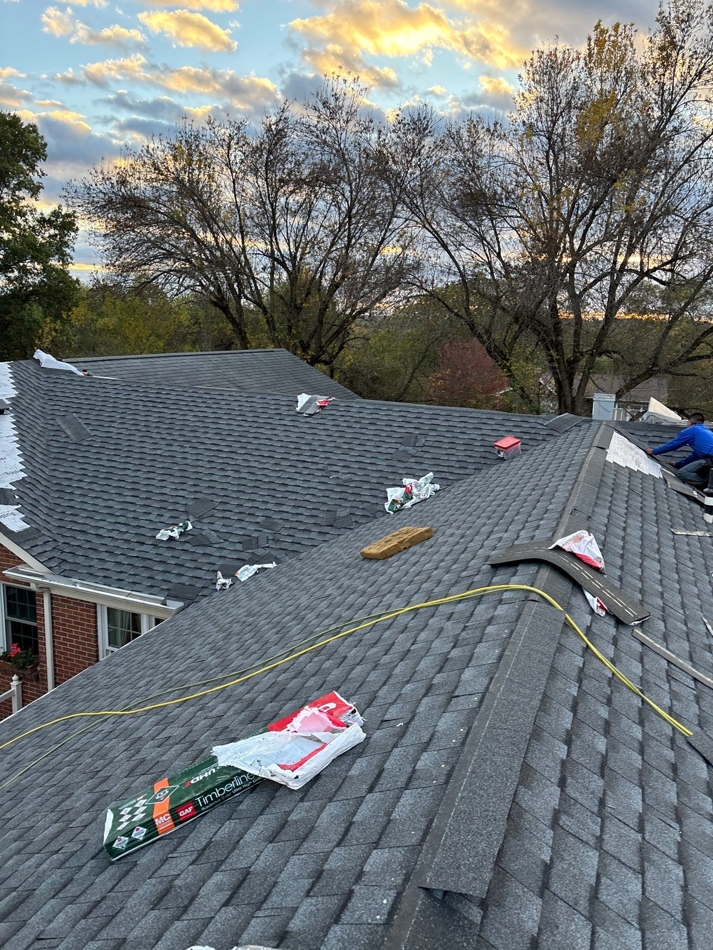Residential Roofing Installation using Timberline UHDZ Shingles - Pewter Gray by RoofX 