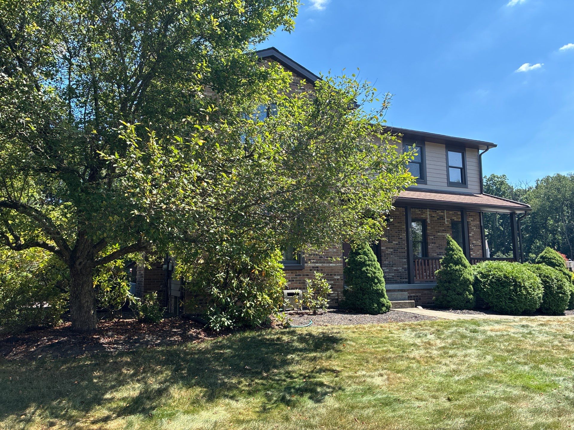 Full House James Hardie Lap Siding and Trim Renovation With Modern Dark Trim In Wexford / Mars PA by Ideal Siding Pittsburgh