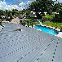 24ga 1" Nail-Strip Charcoal Gray  by Total Roofing System The Metal Roof Experts