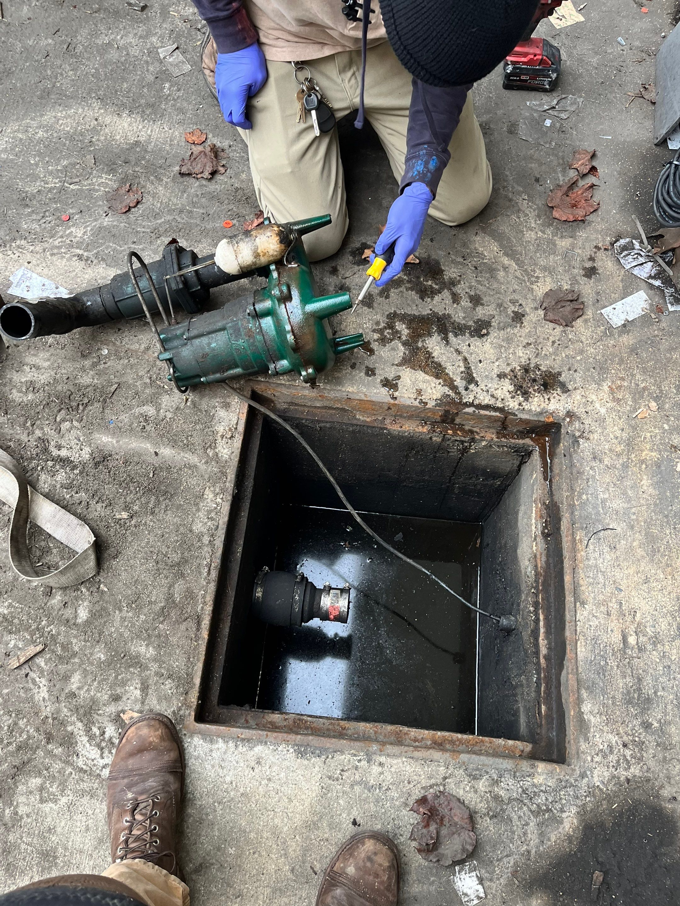 Loading Dock Sump Pump by Professional Plumbing Inc 