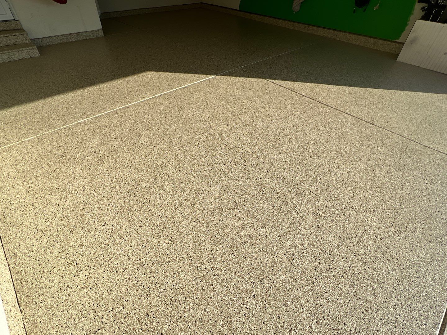 Garage Floor using Driftwood by Your1DayFloor.com