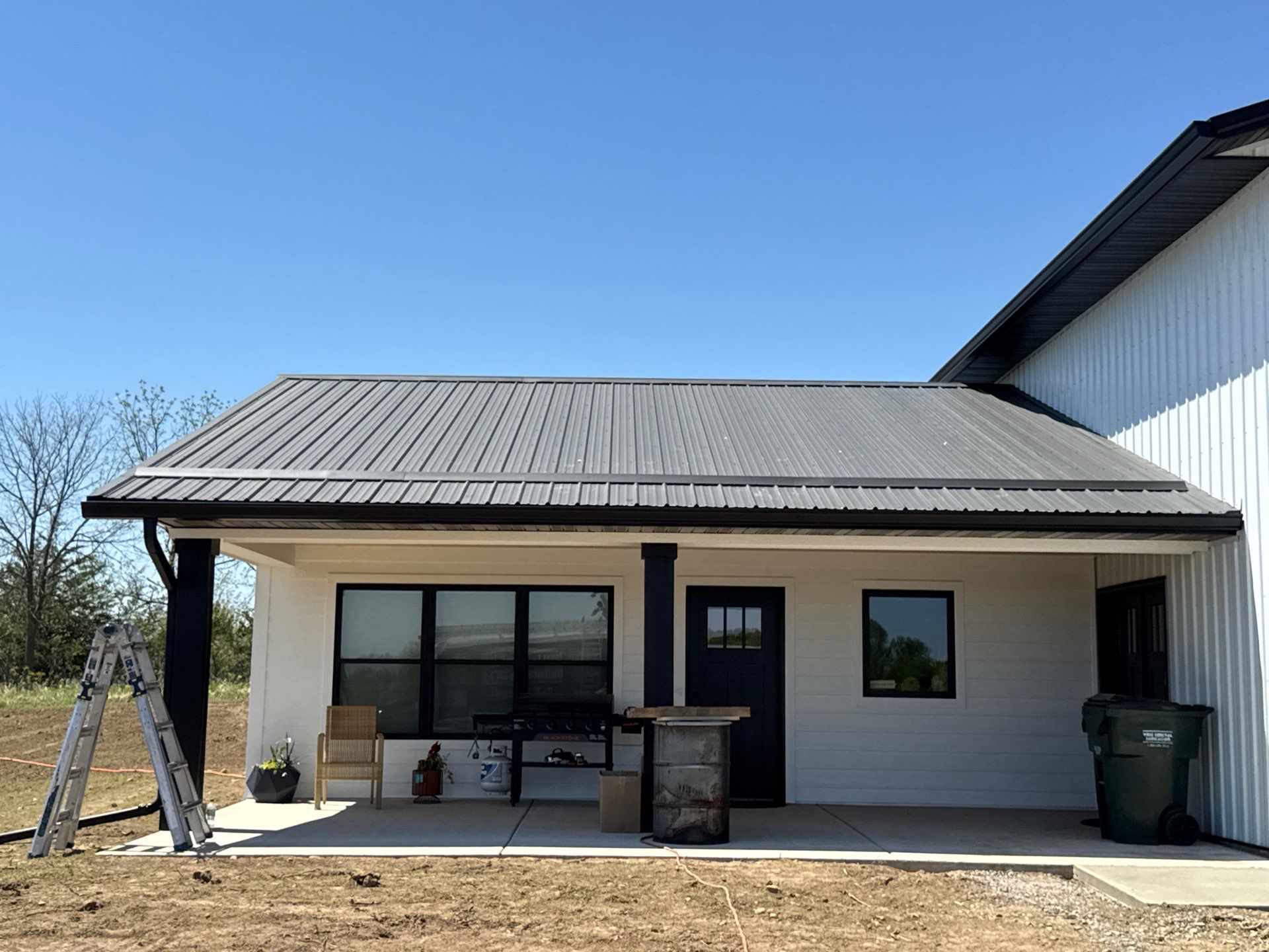 Black Gutter Installation + Snow Guards on Shouse by Next Level Seamless Gutters / Exteriors Inc.