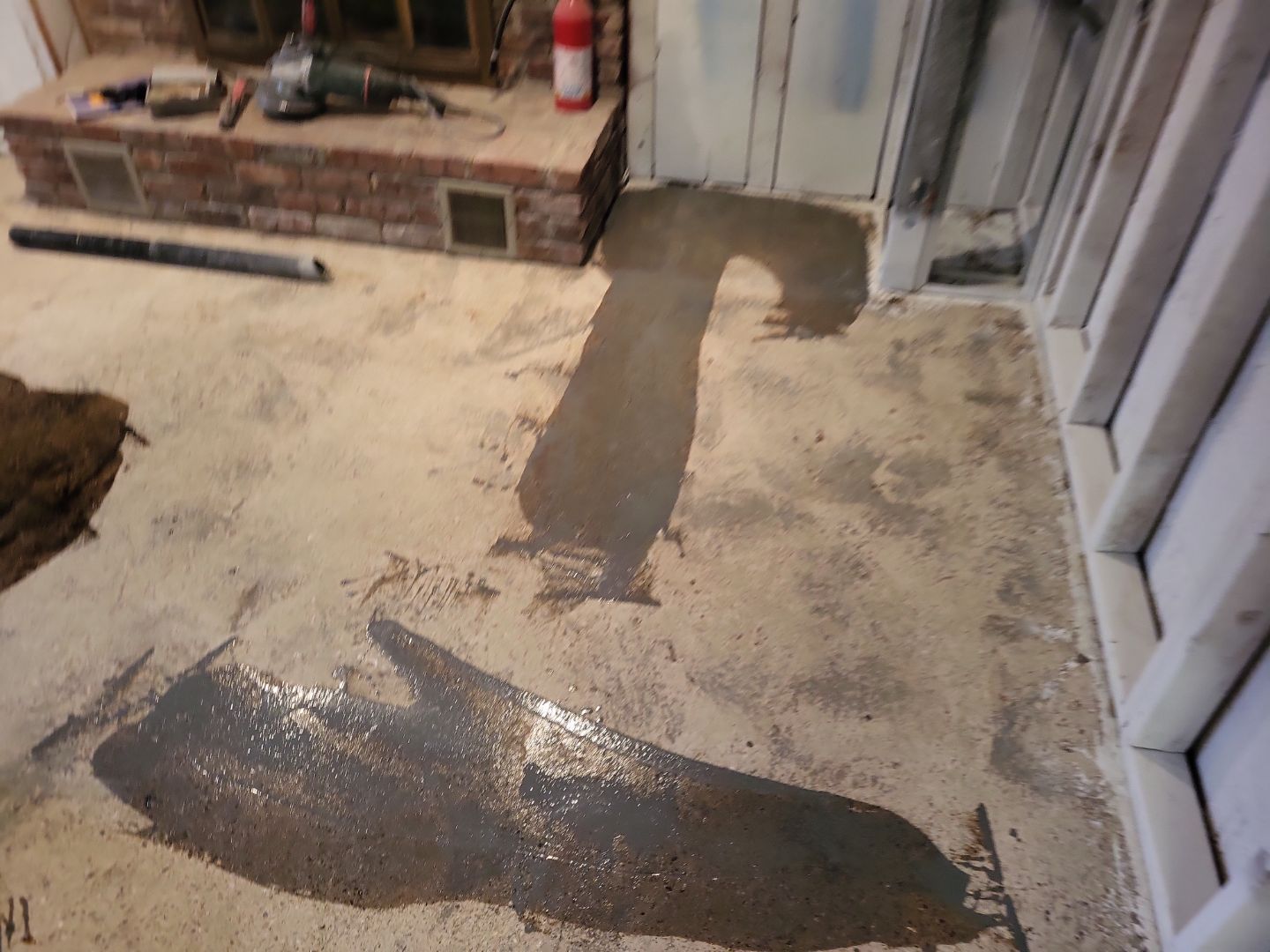 Basement Concrete Floor Coating with Penntek Flake System by Spectrum Painting, LLC