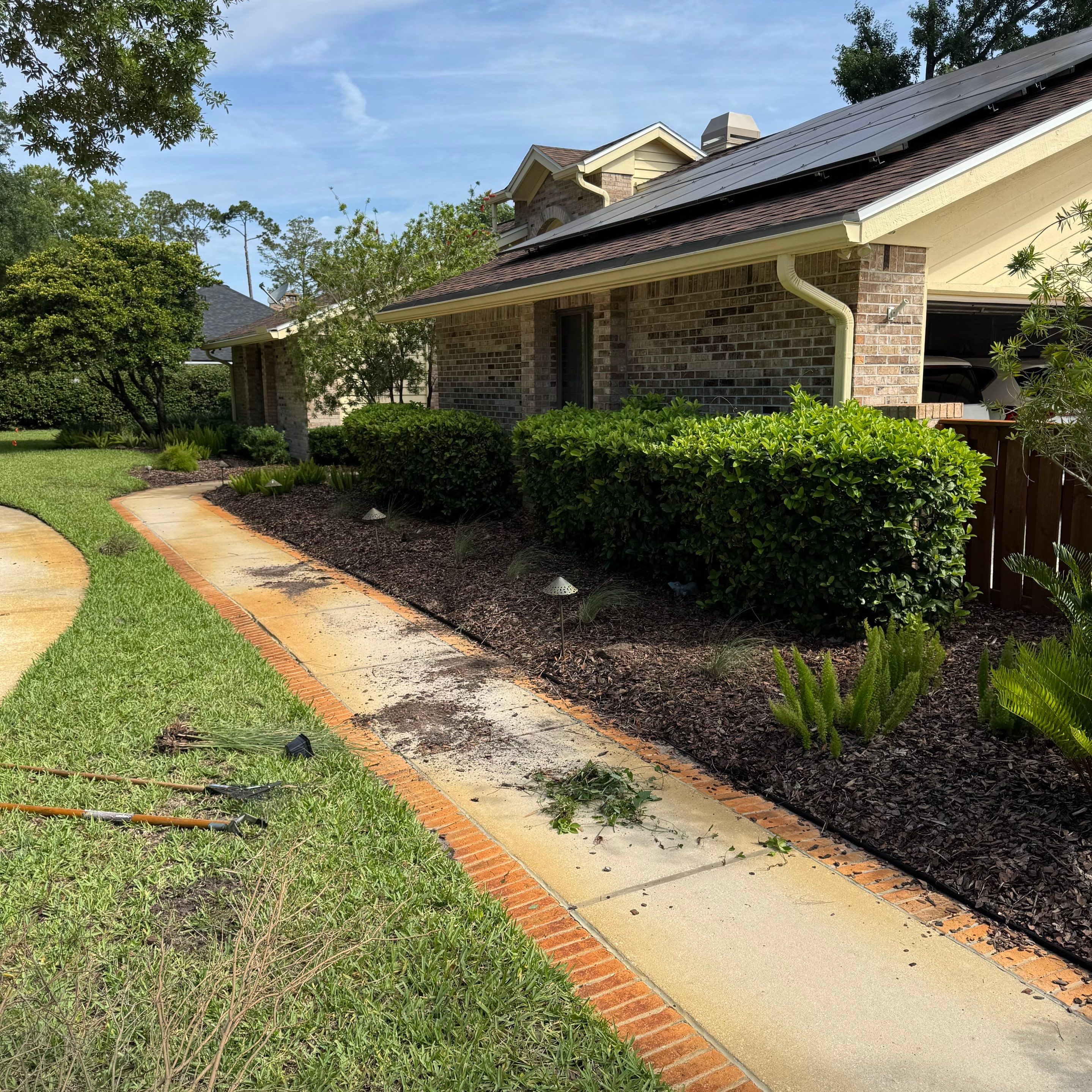 Deerwood Resident | Pine Bark Install & Clean-Up by ProGreen Services