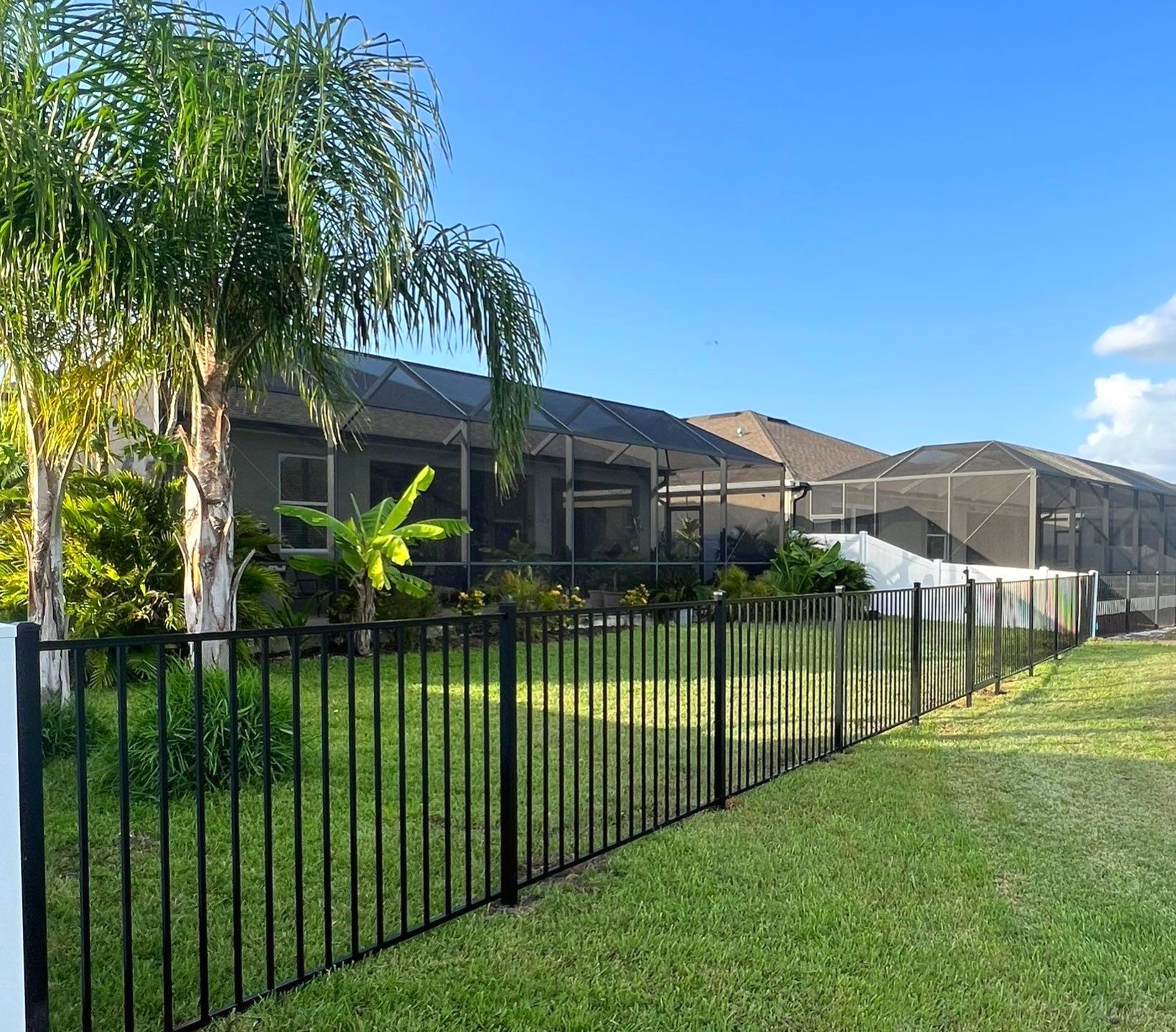 Vinyl Fence Installation and Black 3 Rail Aluminum Fence by Asap fence and gates, LLC