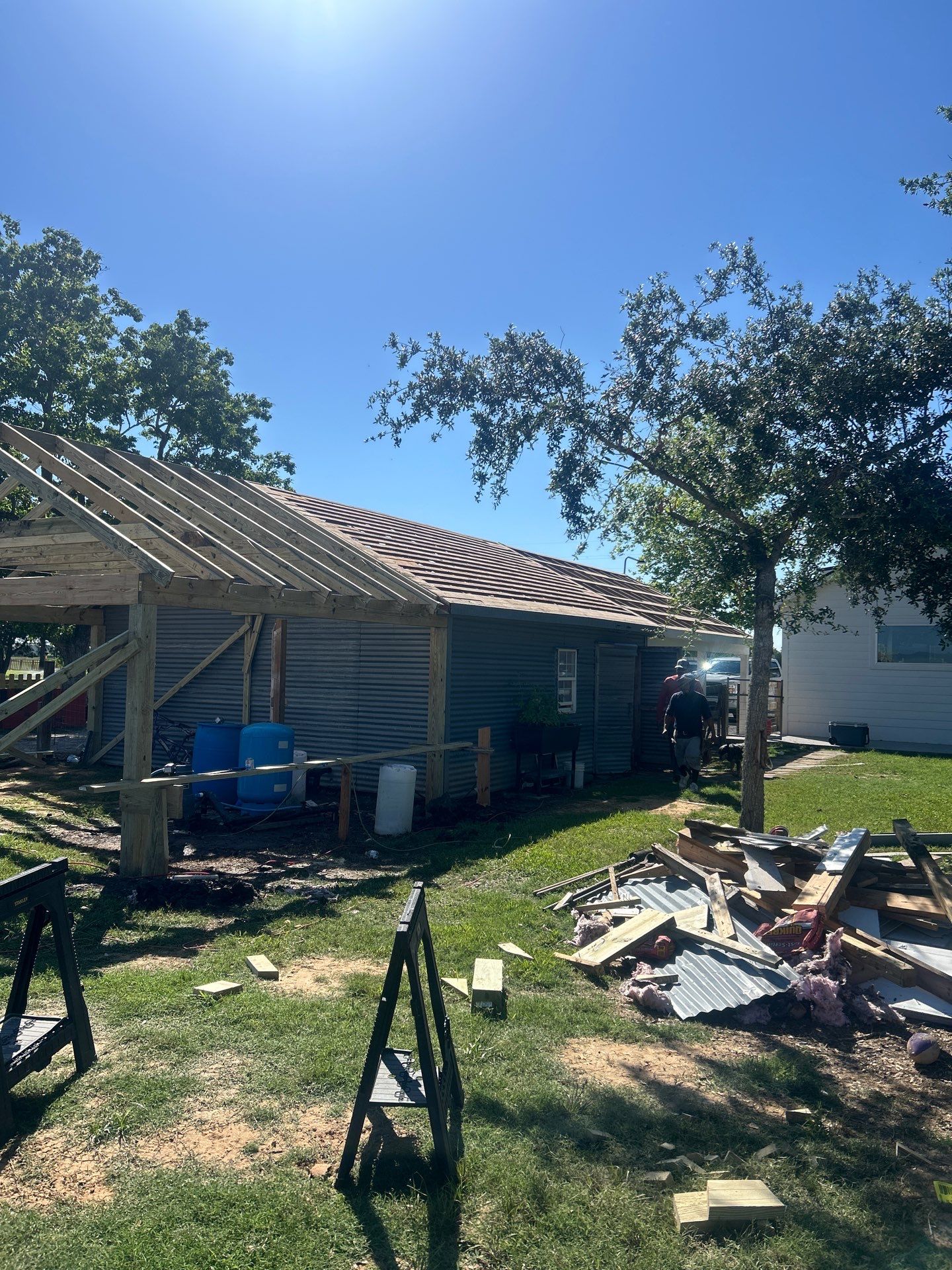 Residential Roofing Installation using Metal by Roof Repair Company