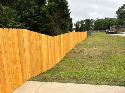 Elgin New Wood Fence Installation