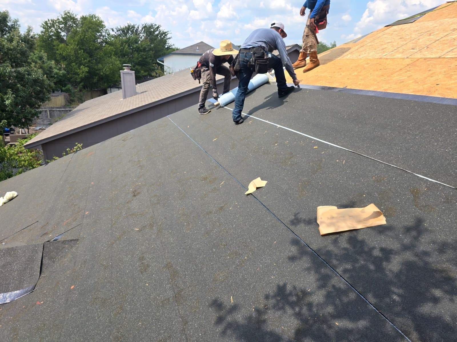 Residential Roofing Installation and Interior Storm Damage Repairs in Austin by Caliber Restoration LLC