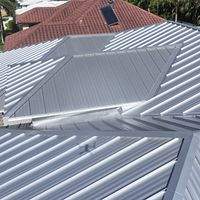 .032 Aluminum 1.5" Mechanical Seam Mill Finish  by Total Roofing System The Metal Roof Experts