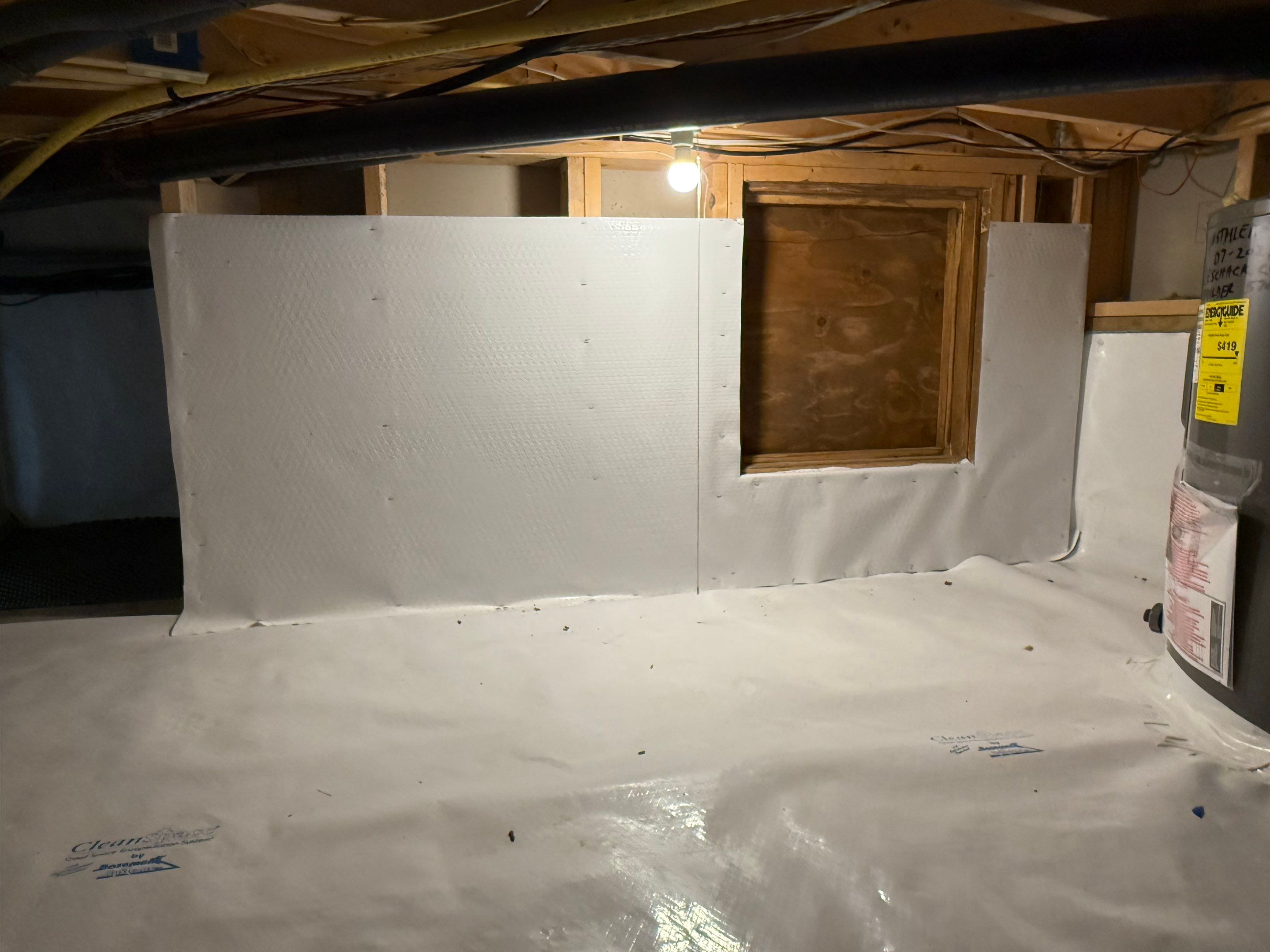 Pocono pines Dry and energy efficient crawlspace. by Burke Home Services
