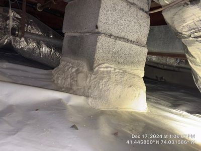 Crawl Space Encapsulation using Closed Cell Spray Foam