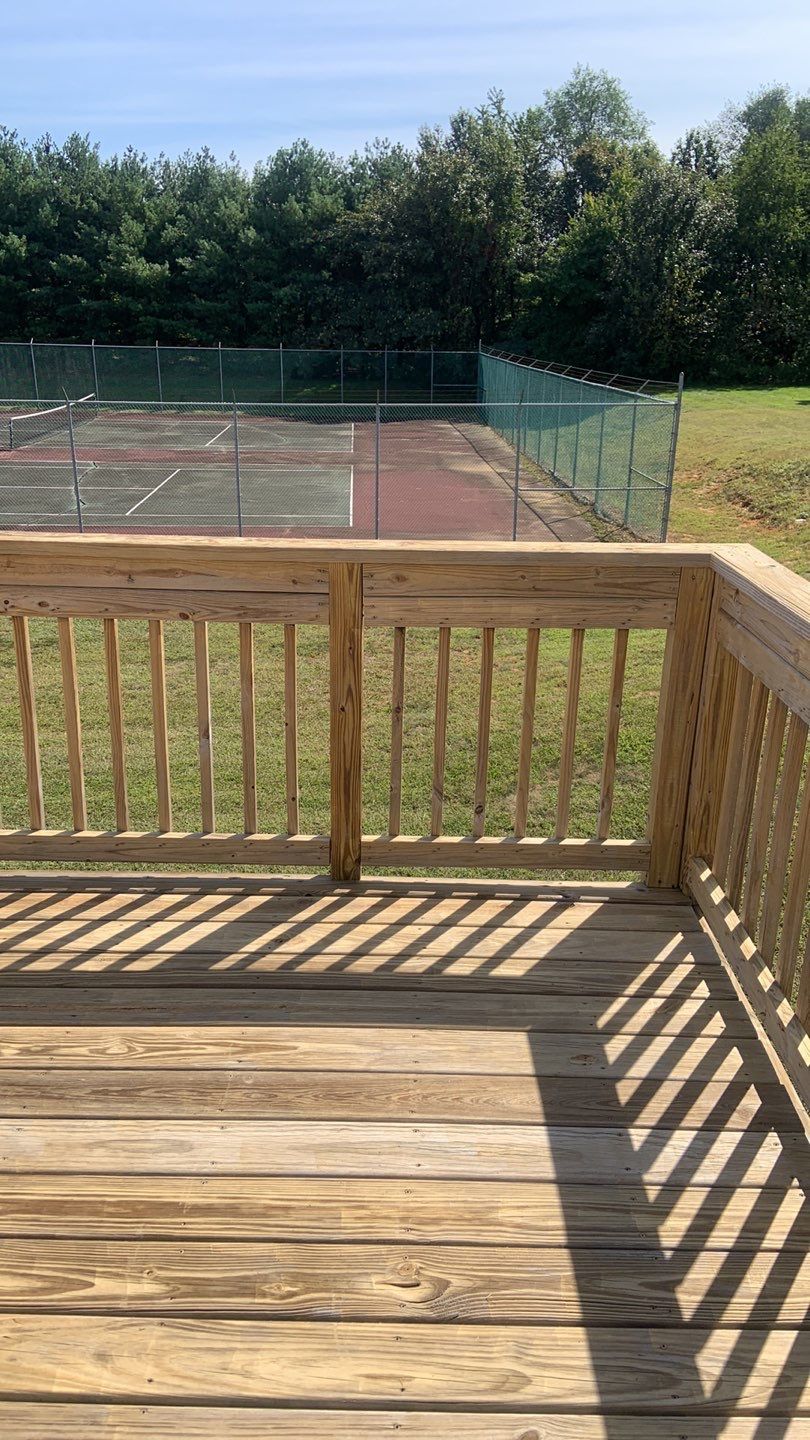 Deck Refinishing using Powerwasher by A1 NERDY HOMES LLC