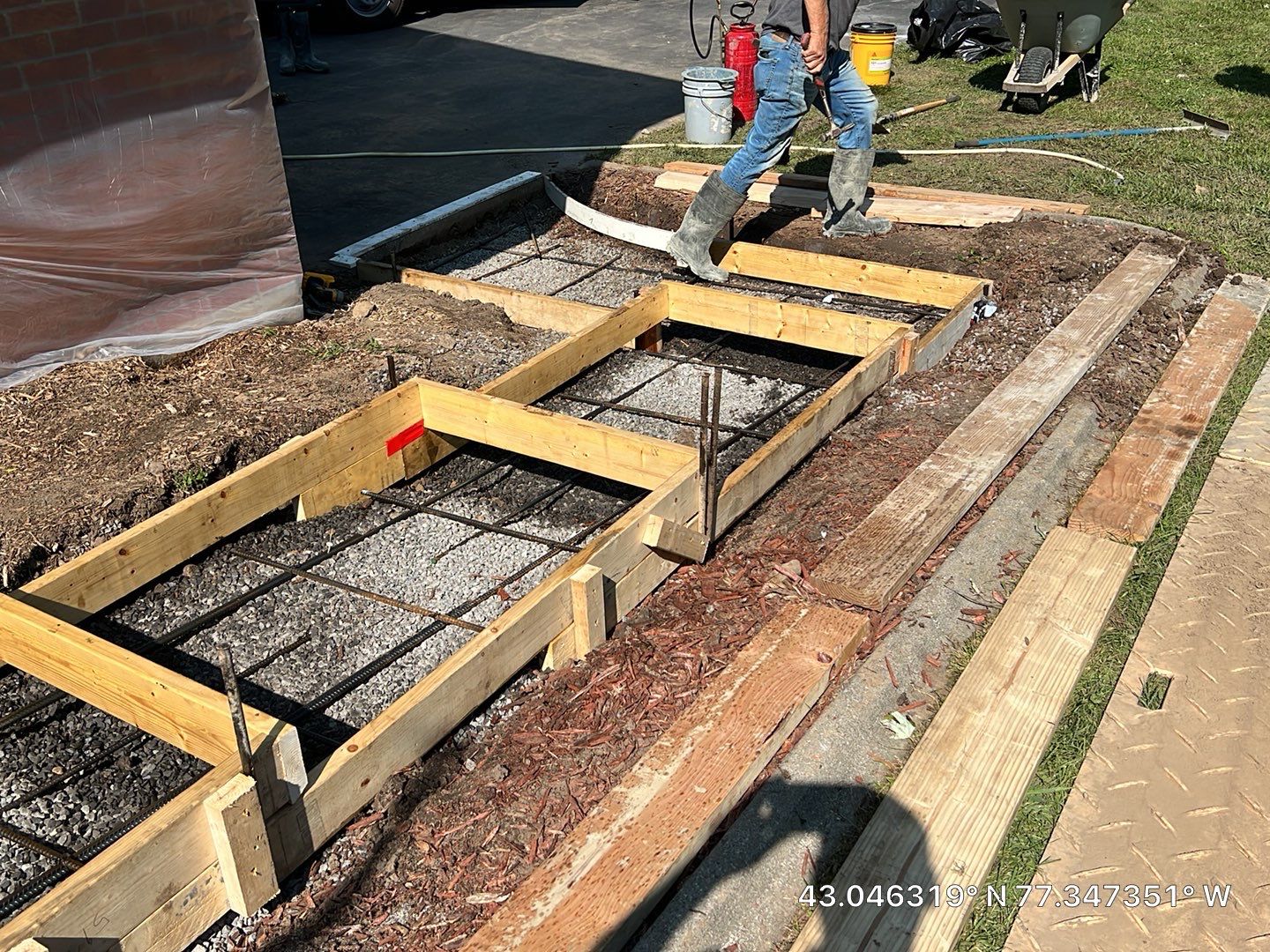 Steps with Broom Finish  by NG Masonry & Construction LLC