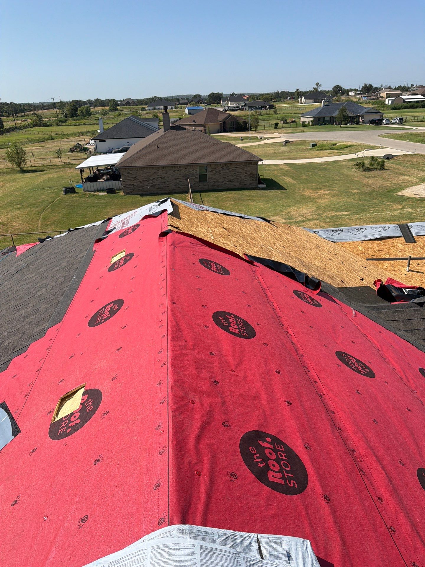 Residential Roof Replacement and Decking Repair in Springtown, Texas by Performance 1 Roofing