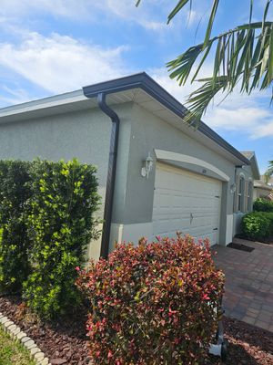 6-inch Seamless Aluminum Gutter Installation using Bronze gutters and Downspouts in Cape Coral FL