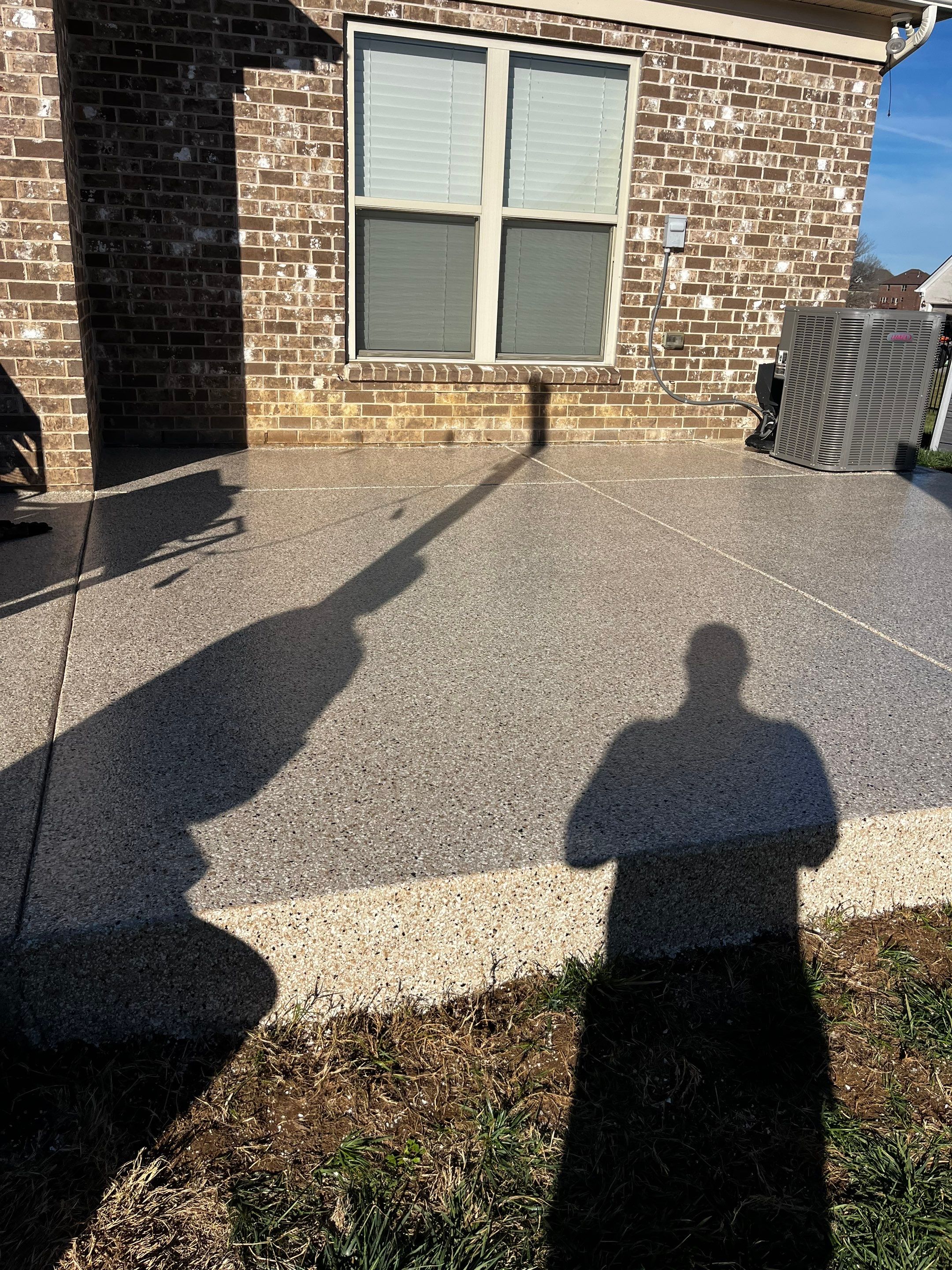 Patio Floor Coating using Shoreline by My Garage Floor Guys