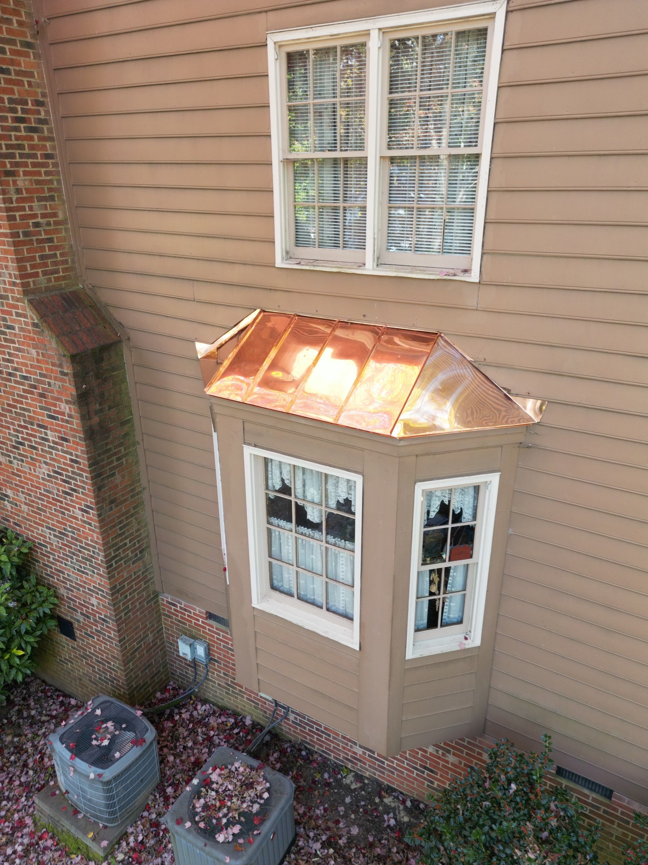 Copper Bay Window - New copper rounded dormer and copper bay window  by Pro Performance Roofing