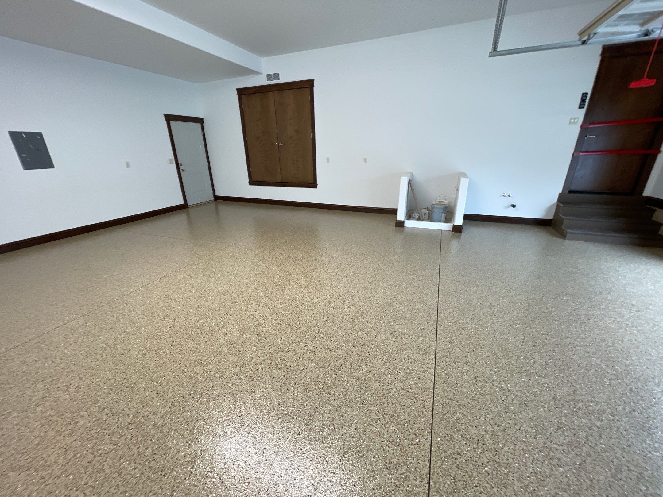 Garage Transformation using Pecan by Croc Coatings, LLC
