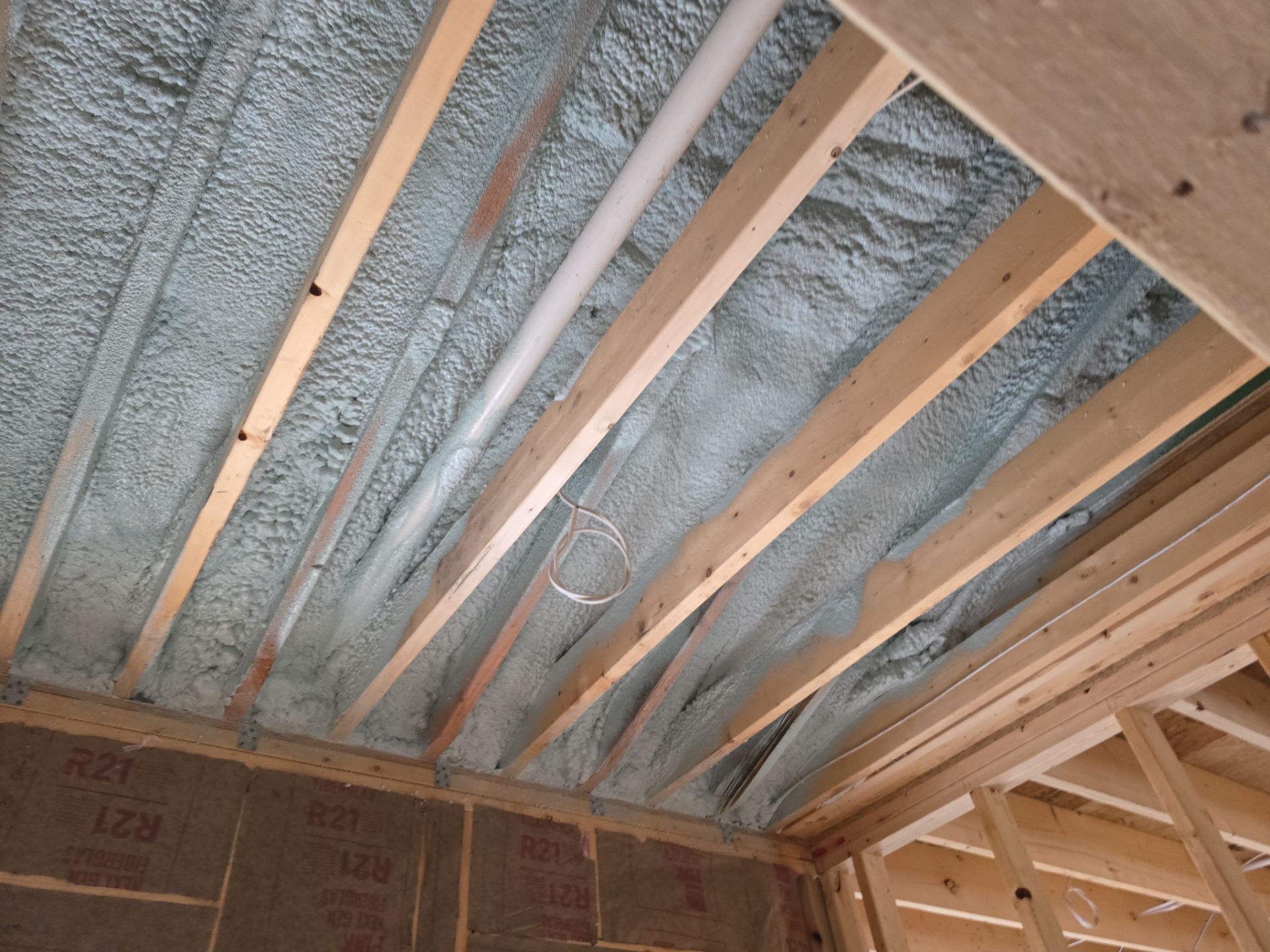 Basement Exterior Walls using Closed Cell Spray Foam by NYS Foam & Energy