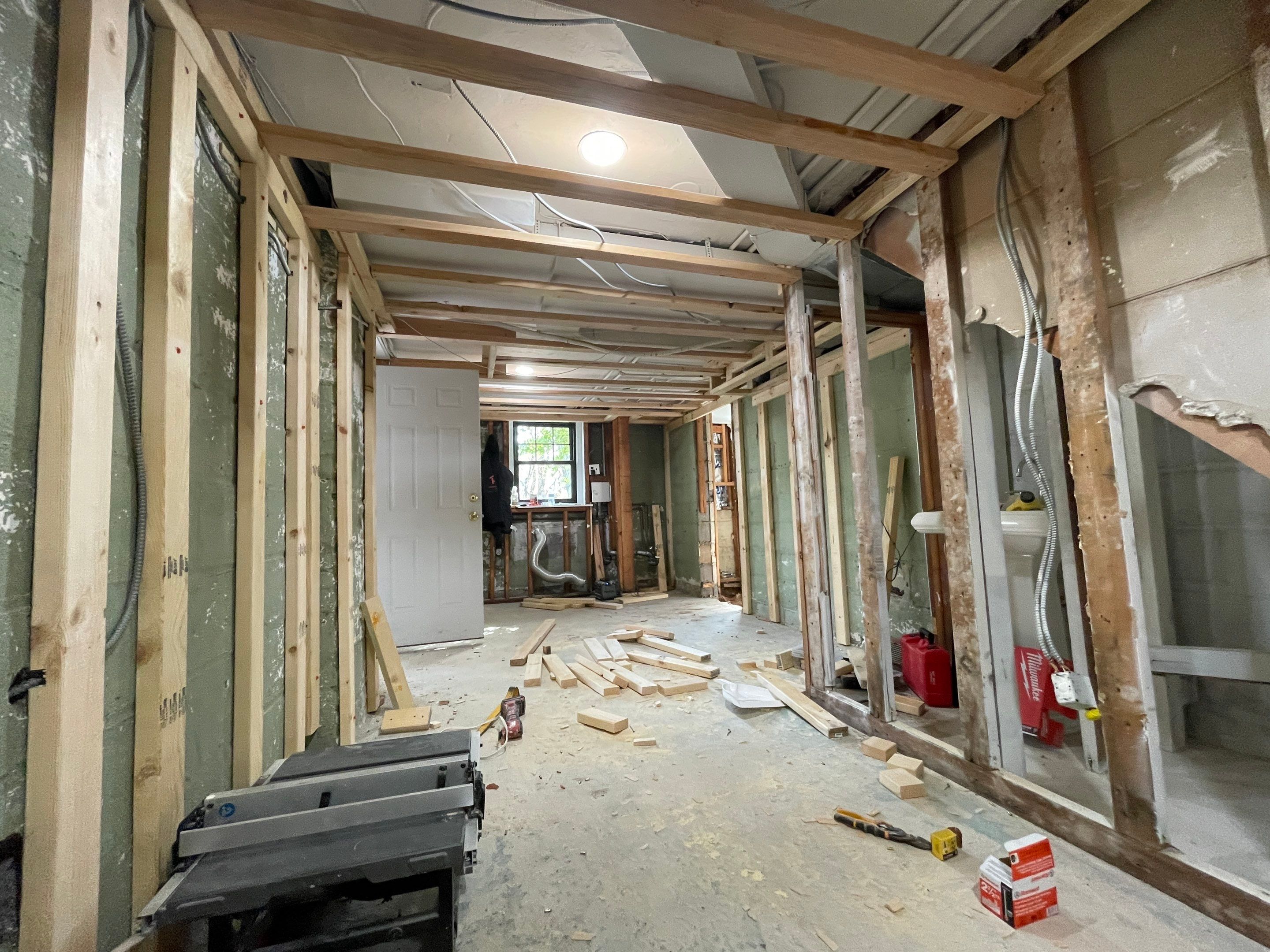 Basement Remodel using Tile by Home Concepts Construction