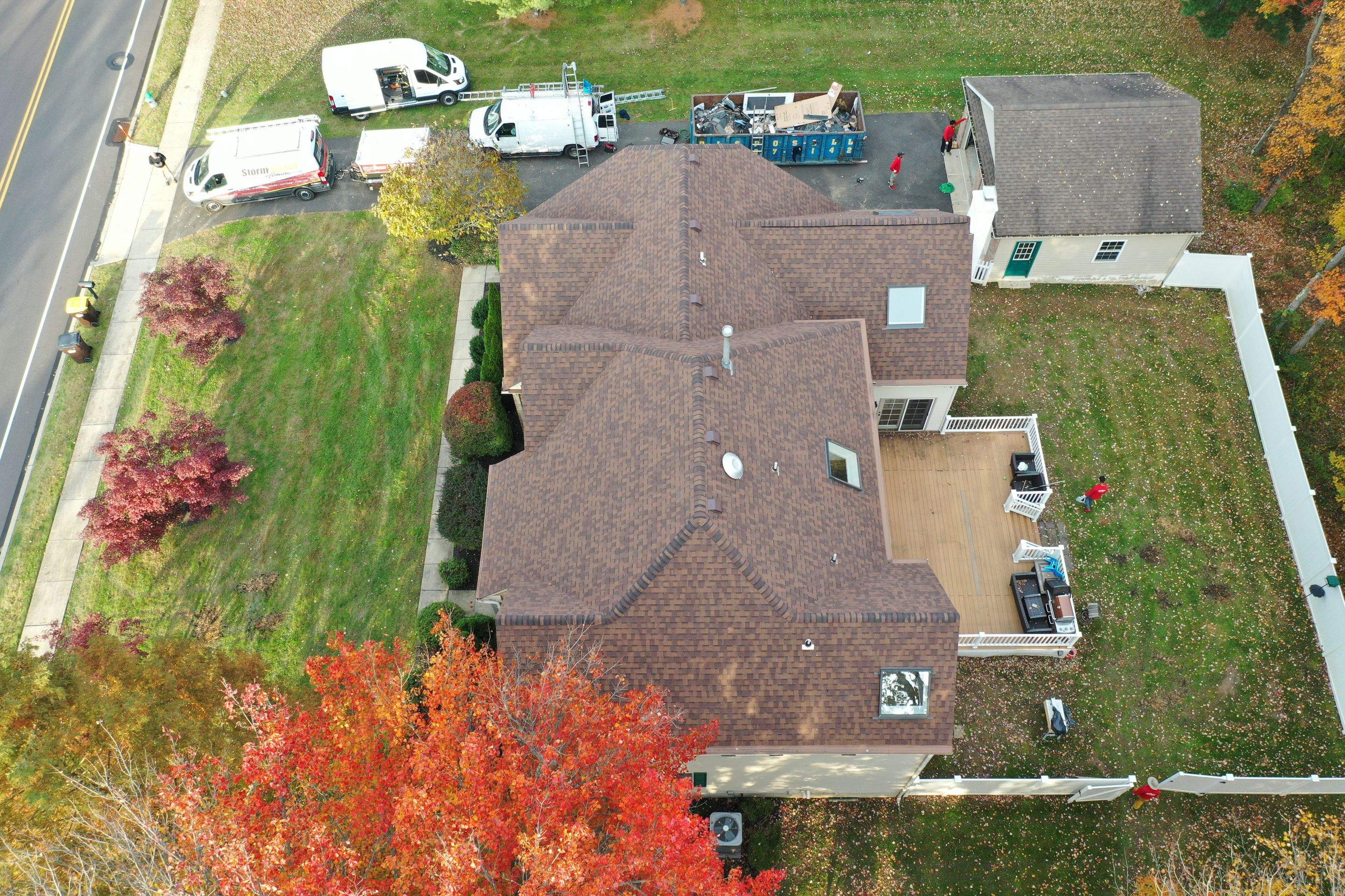 Roofing Installation using CertainTeed Landmark - Burnt Sienna by Storm Guard of Ches-Mont PA