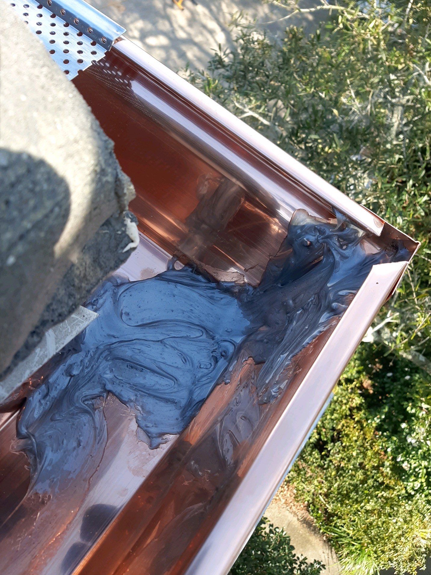 Seamless Gutter Installation Using Copper K- Style Gutters by Gutter Professors