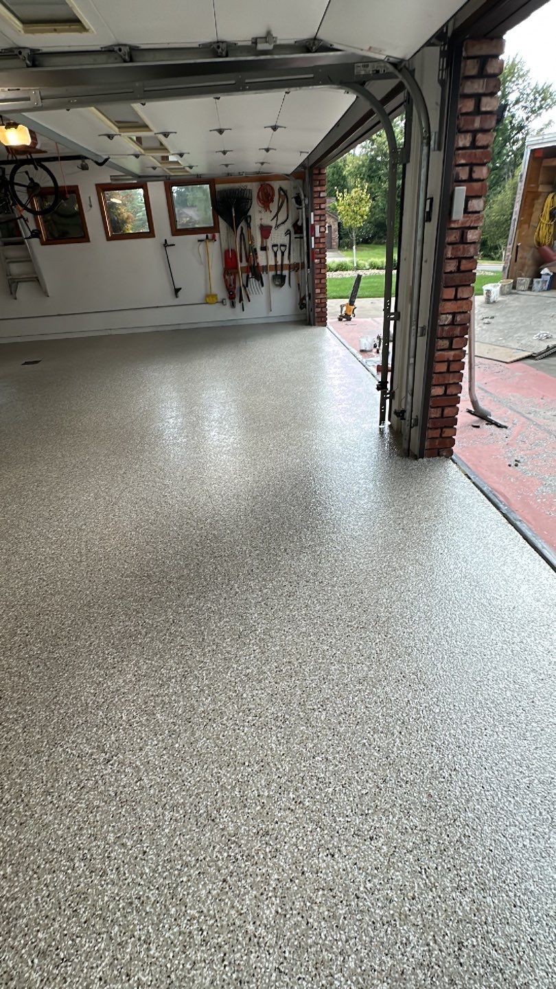 Garage + Porch Project in Pittsburgh by Floors in a Day, Inc