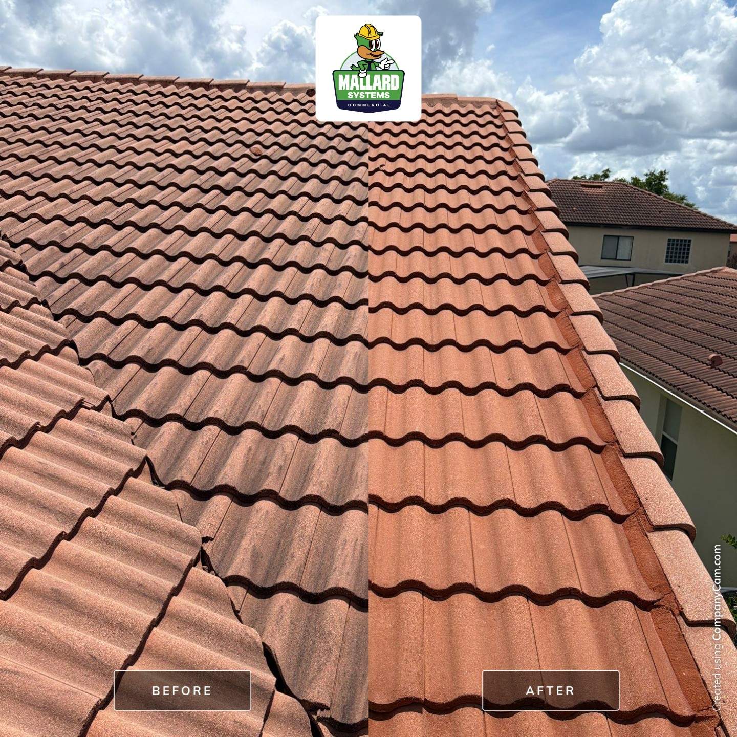 Tile Roof Cleaning and Residential Exterior Wash in Kissimmee by Mallard Systems