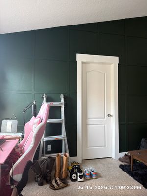 Custom Board and Batten Accent Wall in South Salt Lake