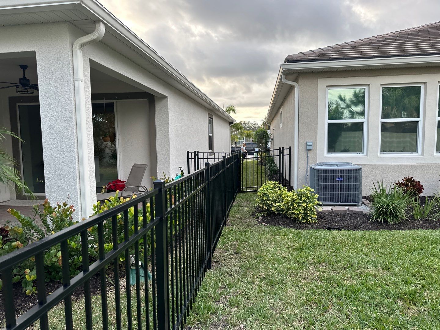 Aluminum Fence Installation using Black 3 Rail Aluminum Fence by Asap fence and gates, LLC