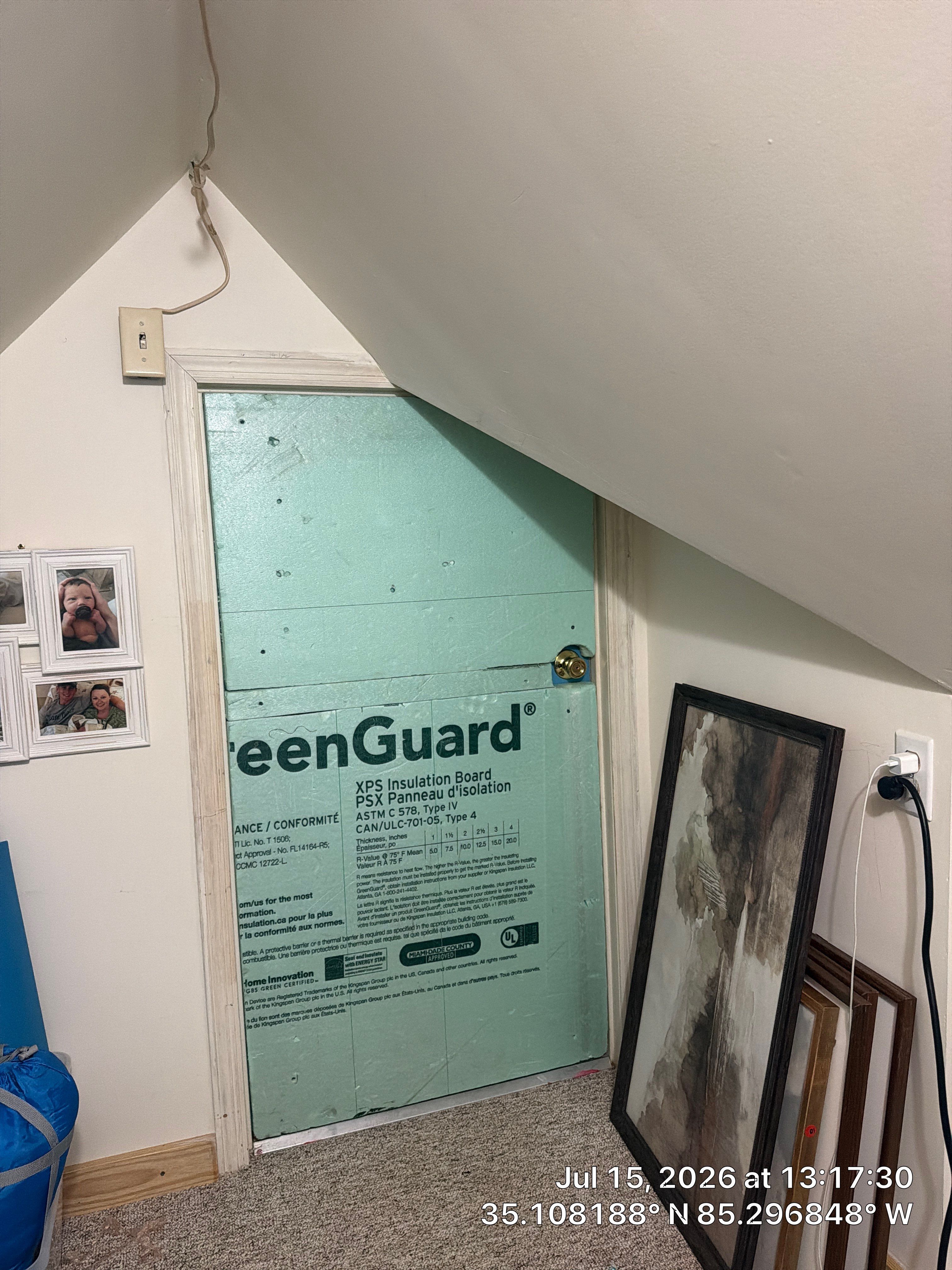 Attic Insulation Board and Access Point Sealing in Chattanooga by CompanyCam Sales Demo