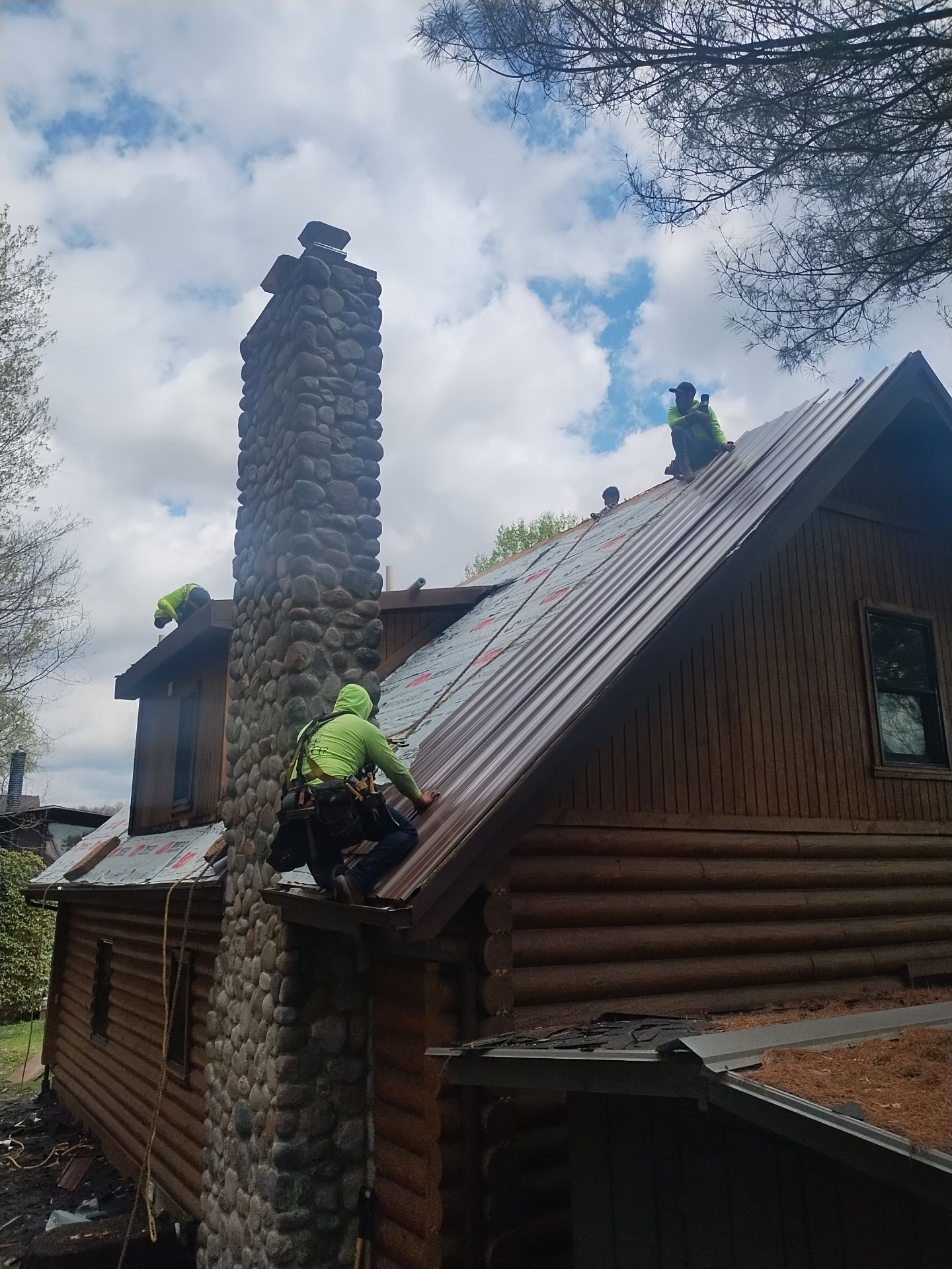 Residential Roofing Installation using Metal by Mr. Roofer