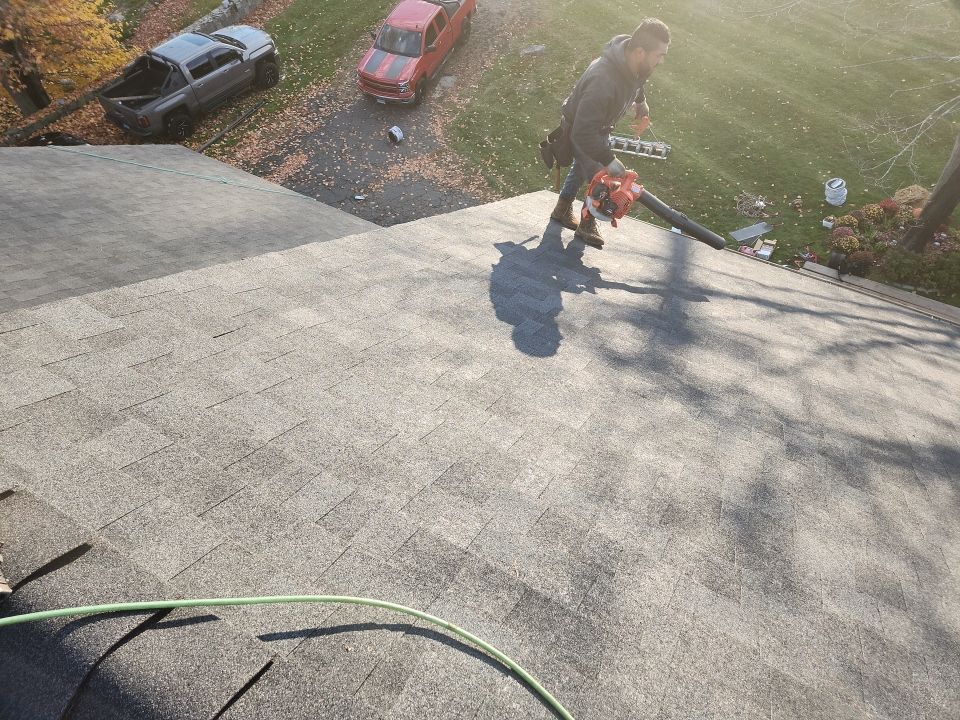 Residential Roofing Installation using Owens Corning TruDefinition Onyx Black by A Plus Exterior