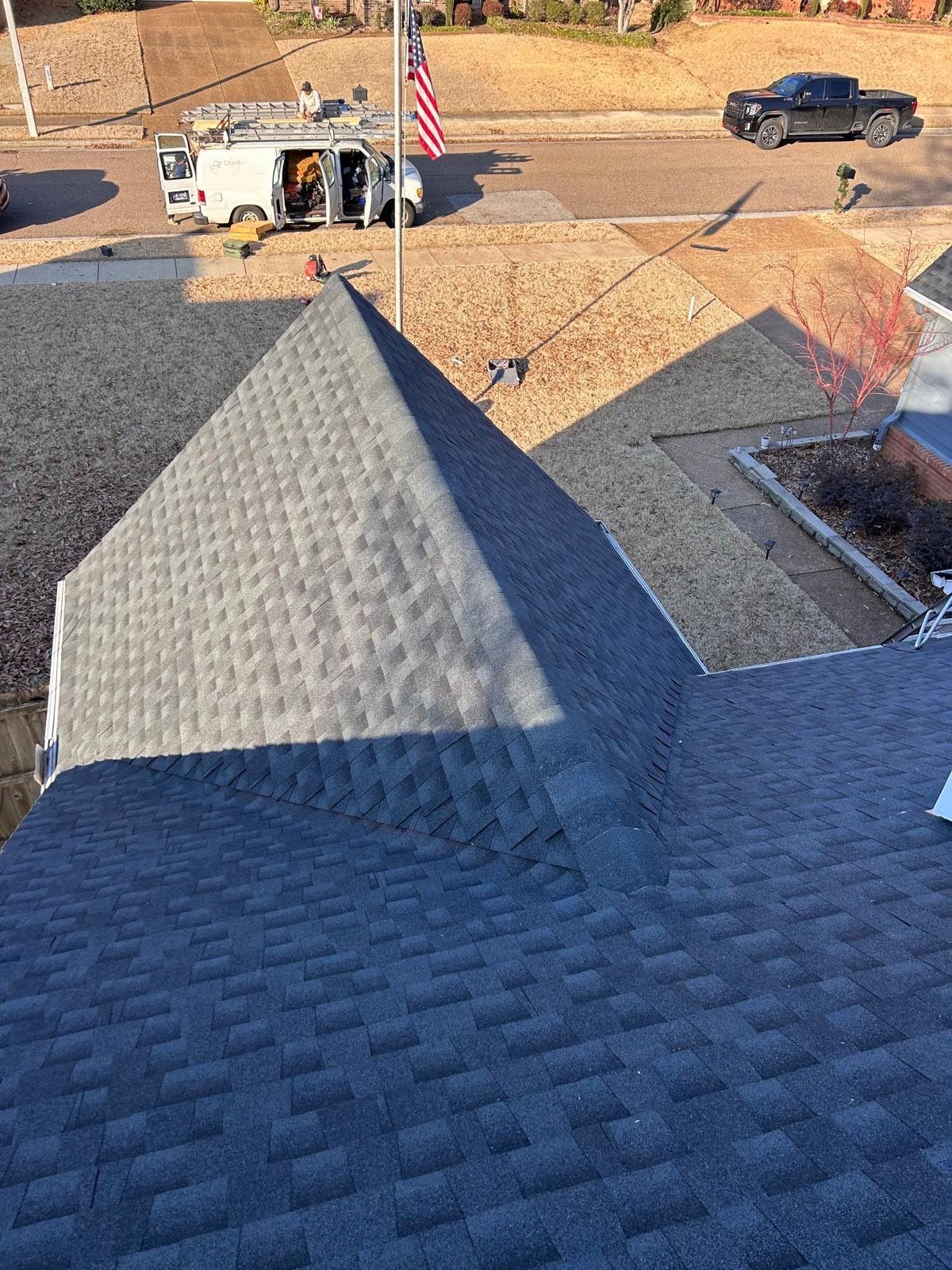 Asphalt Shingle Roof Replacement and Decking Repair in Bartlett by Revival Roofing Services