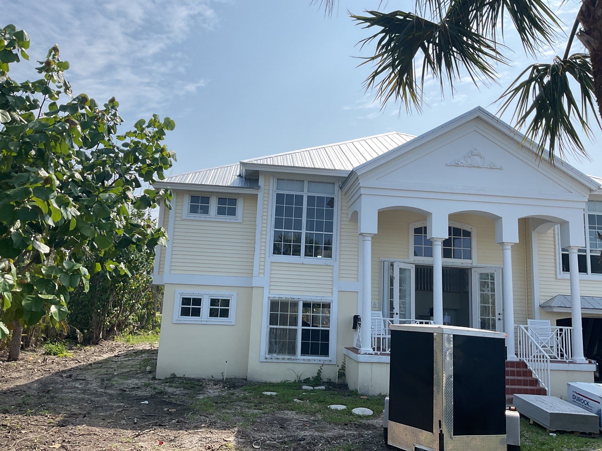 White 6-Inch Seamless Gutters in Sanibel FL by Gutter Professors