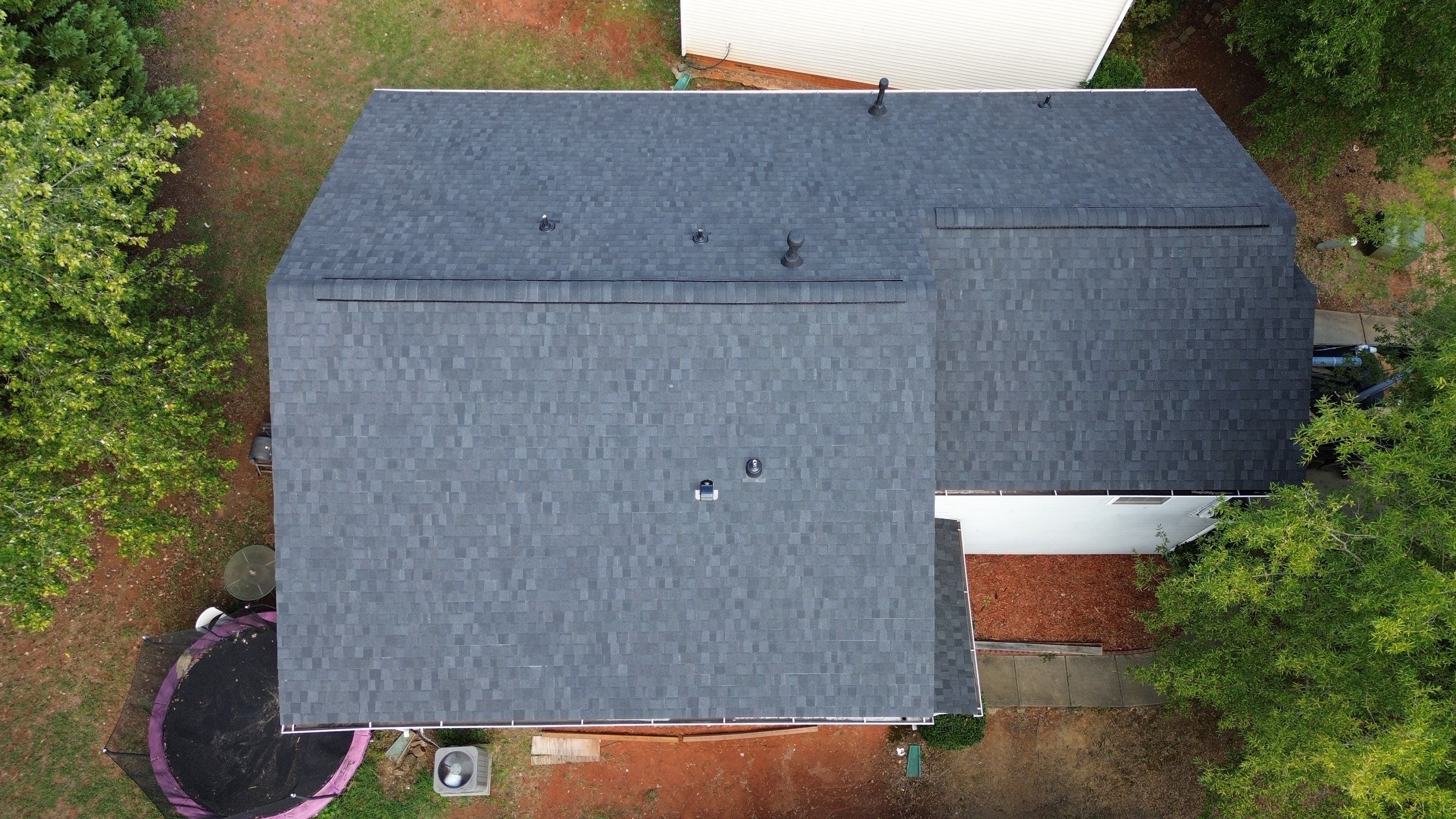 Roof and gutter replacement by hail and wind damage by Just Brilliant Restoration JBR