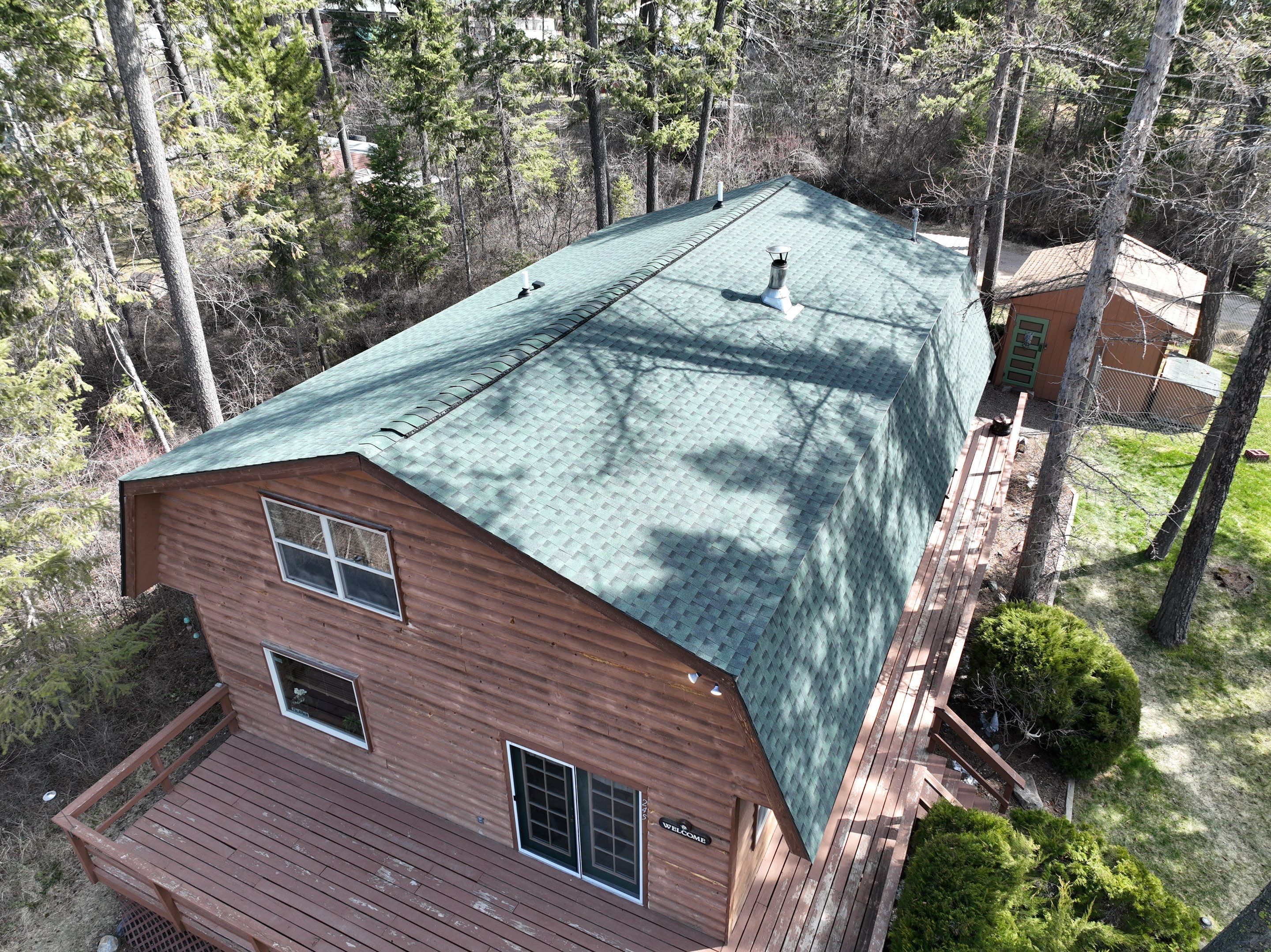 GAF Timberline HDZ - Hunter Green by Montana Roofing Solutions