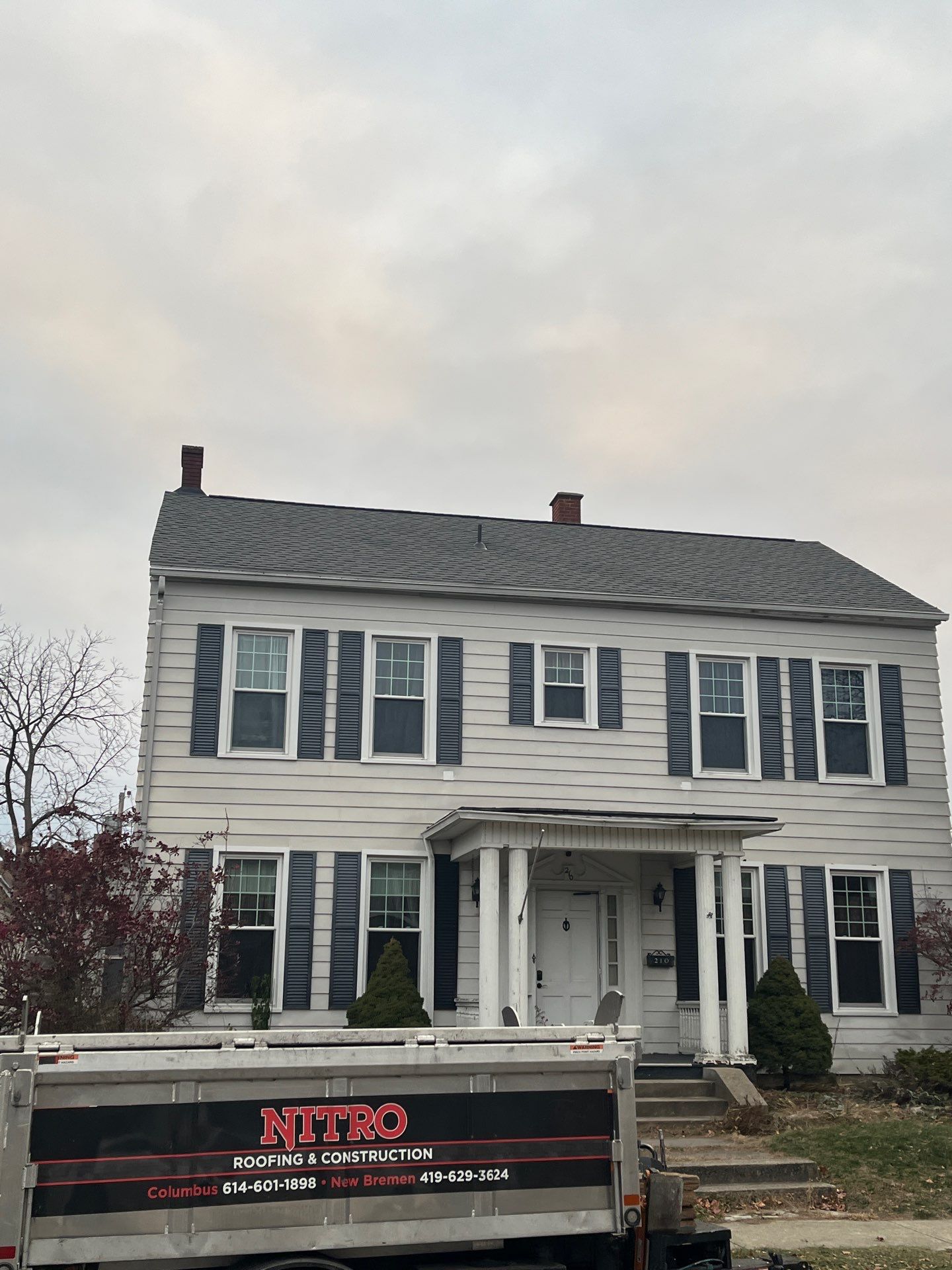 Residential Roofing Installation using GAF Timberline HDZ Williamsburg Slate  by Nitro Roofing and Construction