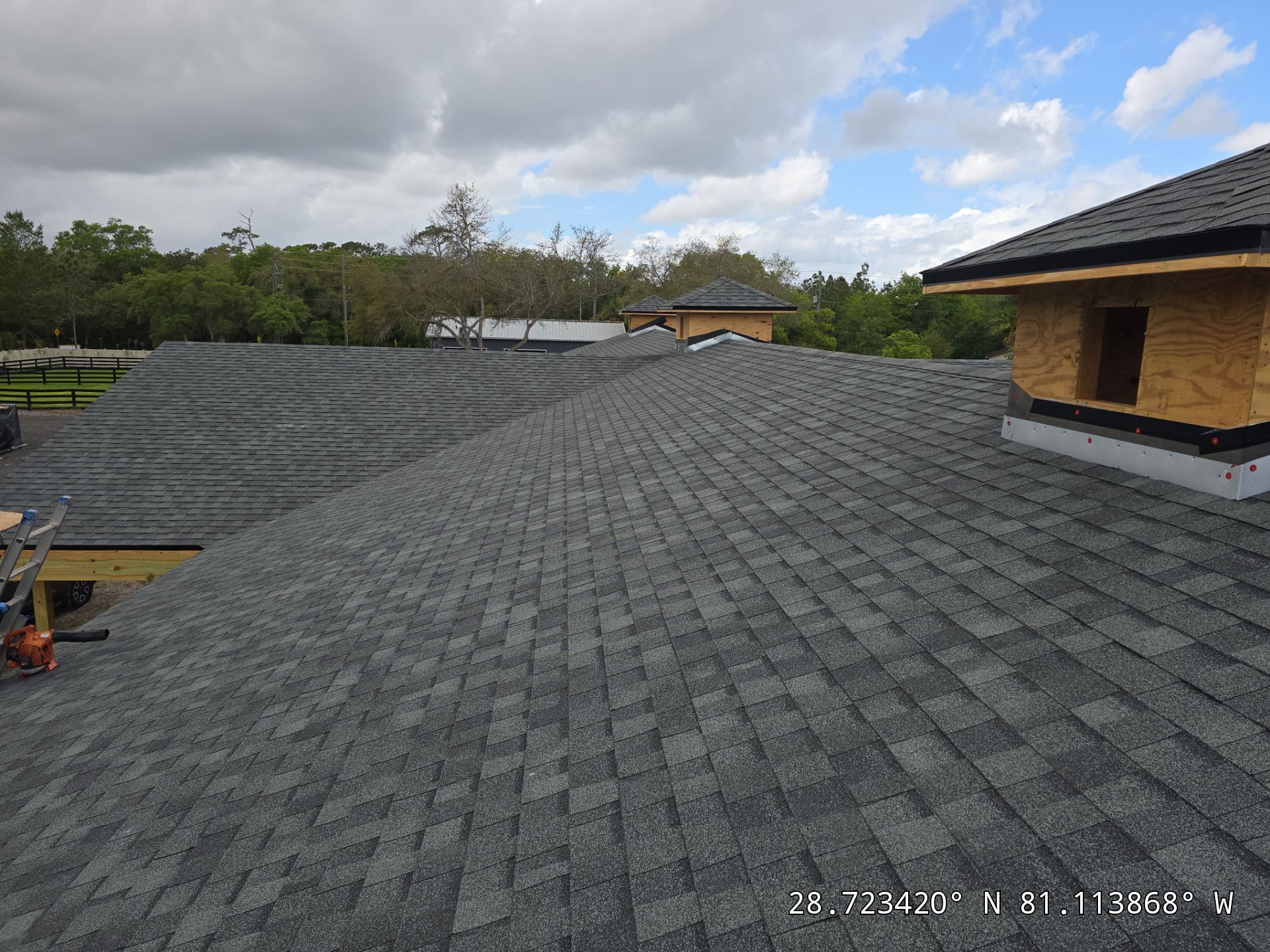 Custom Post-Frame Horse Barn and Shingle Roof Installation in Geneva by Fortified Roofing Solutions Corp.