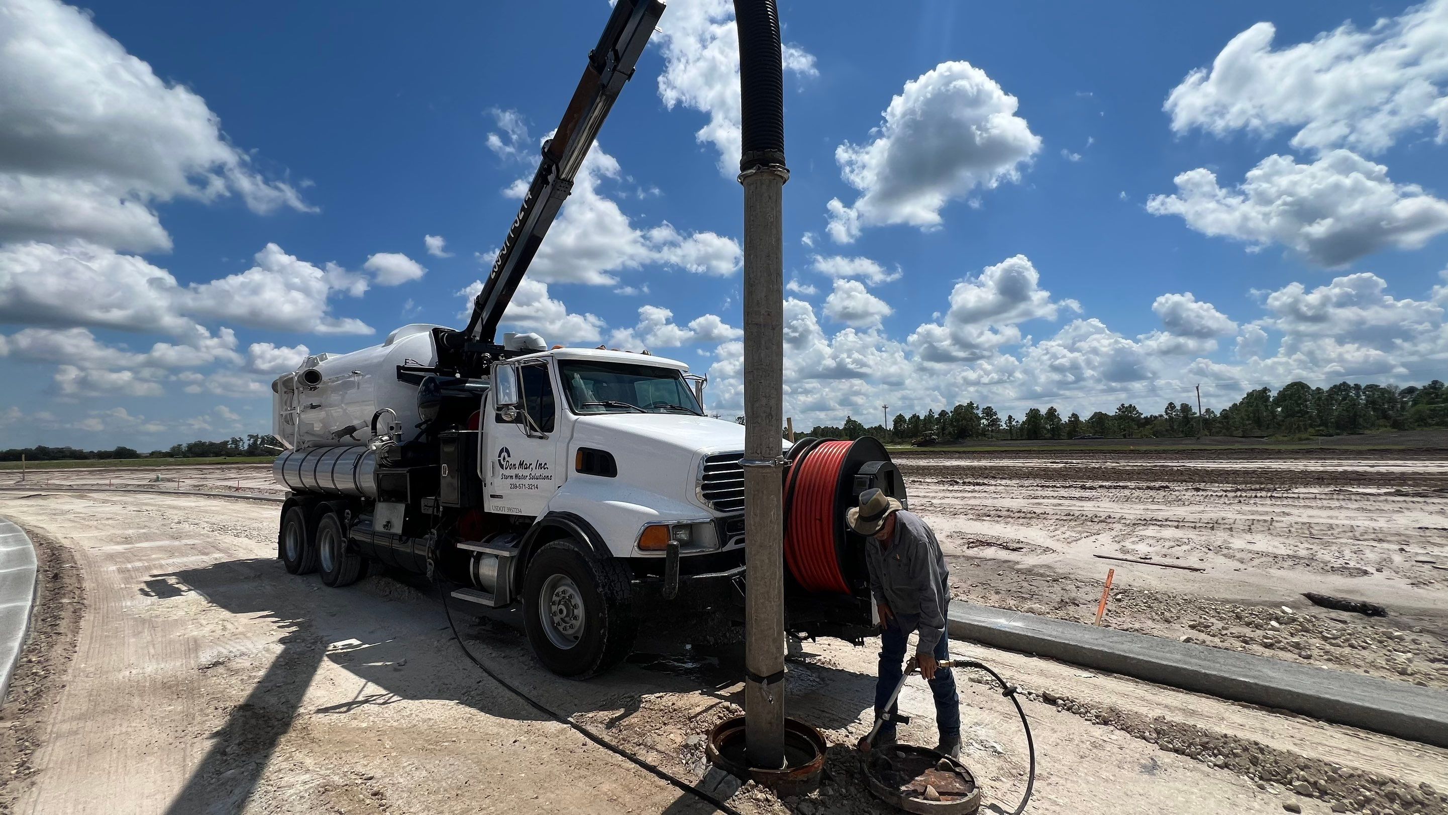 Lehigh Acres New Construction Community Sewer System Cleaning Part 2 by Don Mar, Inc. Storm Water Solutions