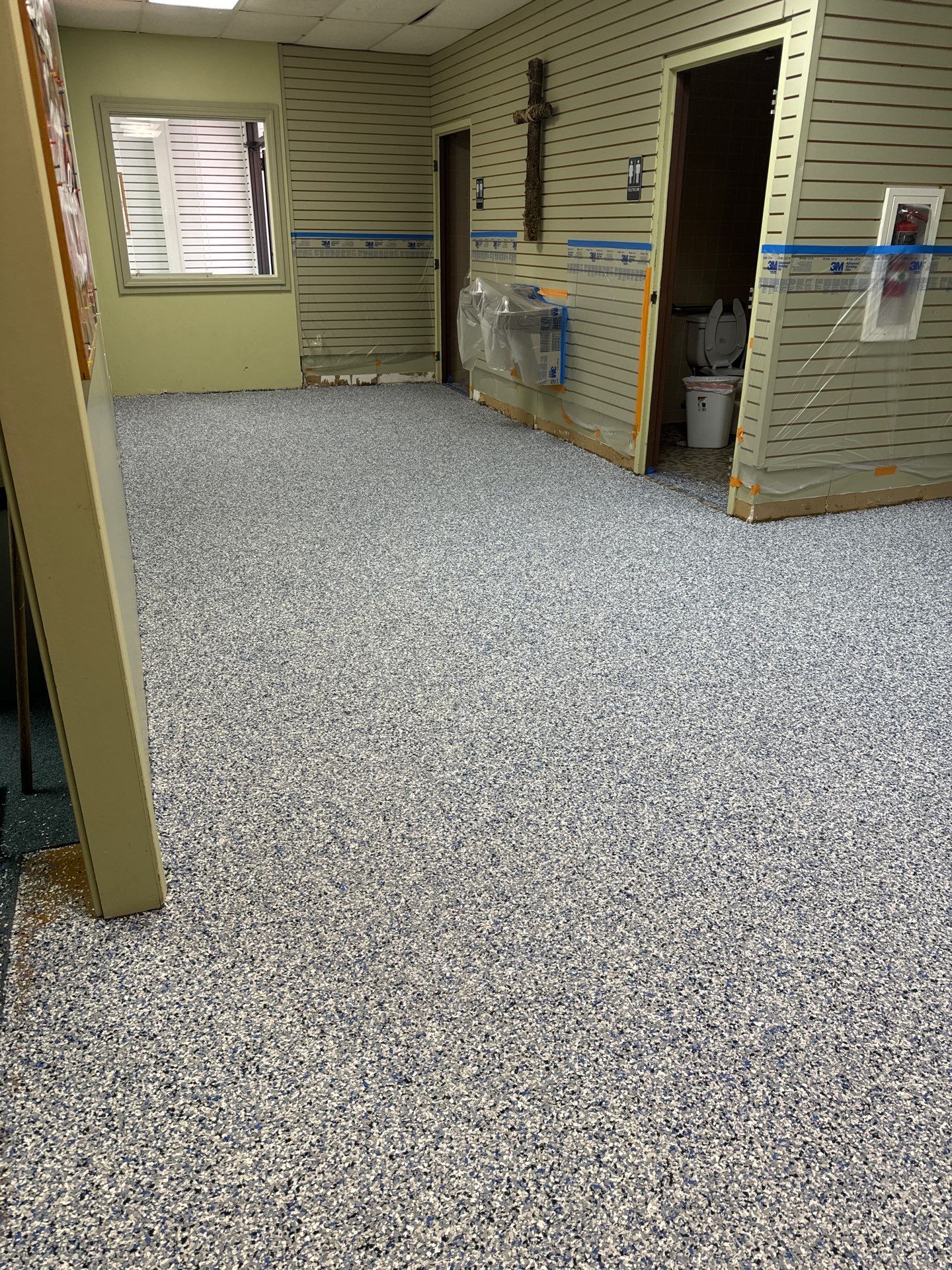 Exterior color change and Epoxy floor. by Gordon Painting