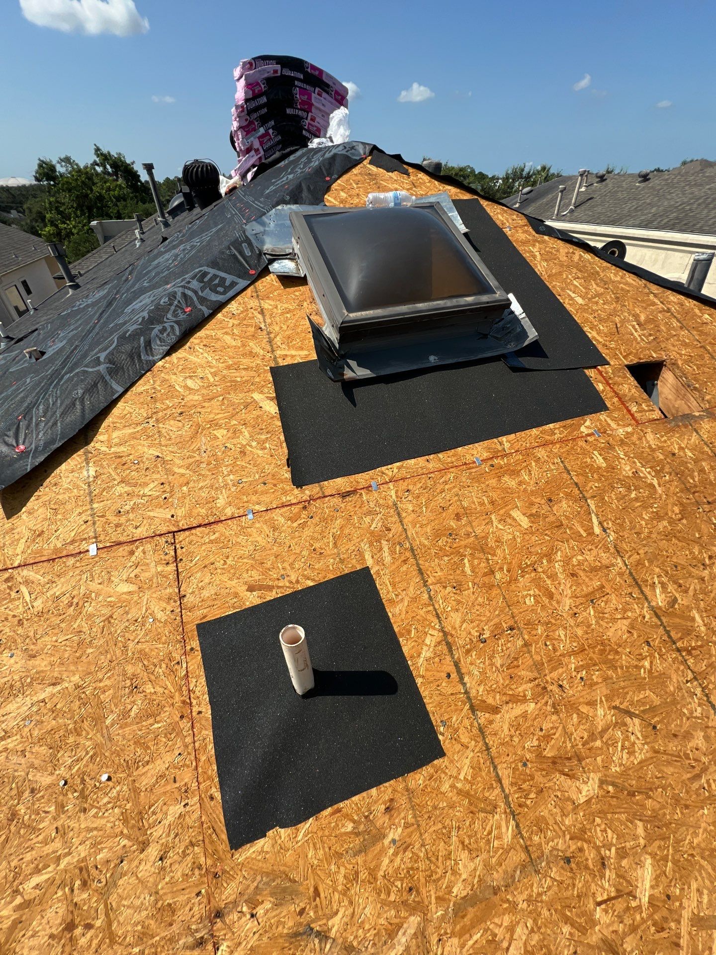 Residential Roofing Installation using Owen's Corning Duration (Lifetime) Shingles by Roof Repair Company