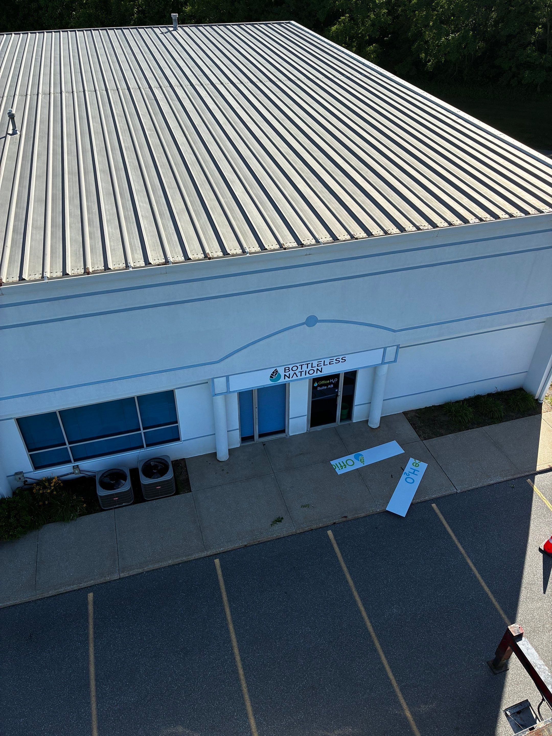 Custom Exterior Building Signage and Vinyl Graphics in South Bend by Hayes Design co