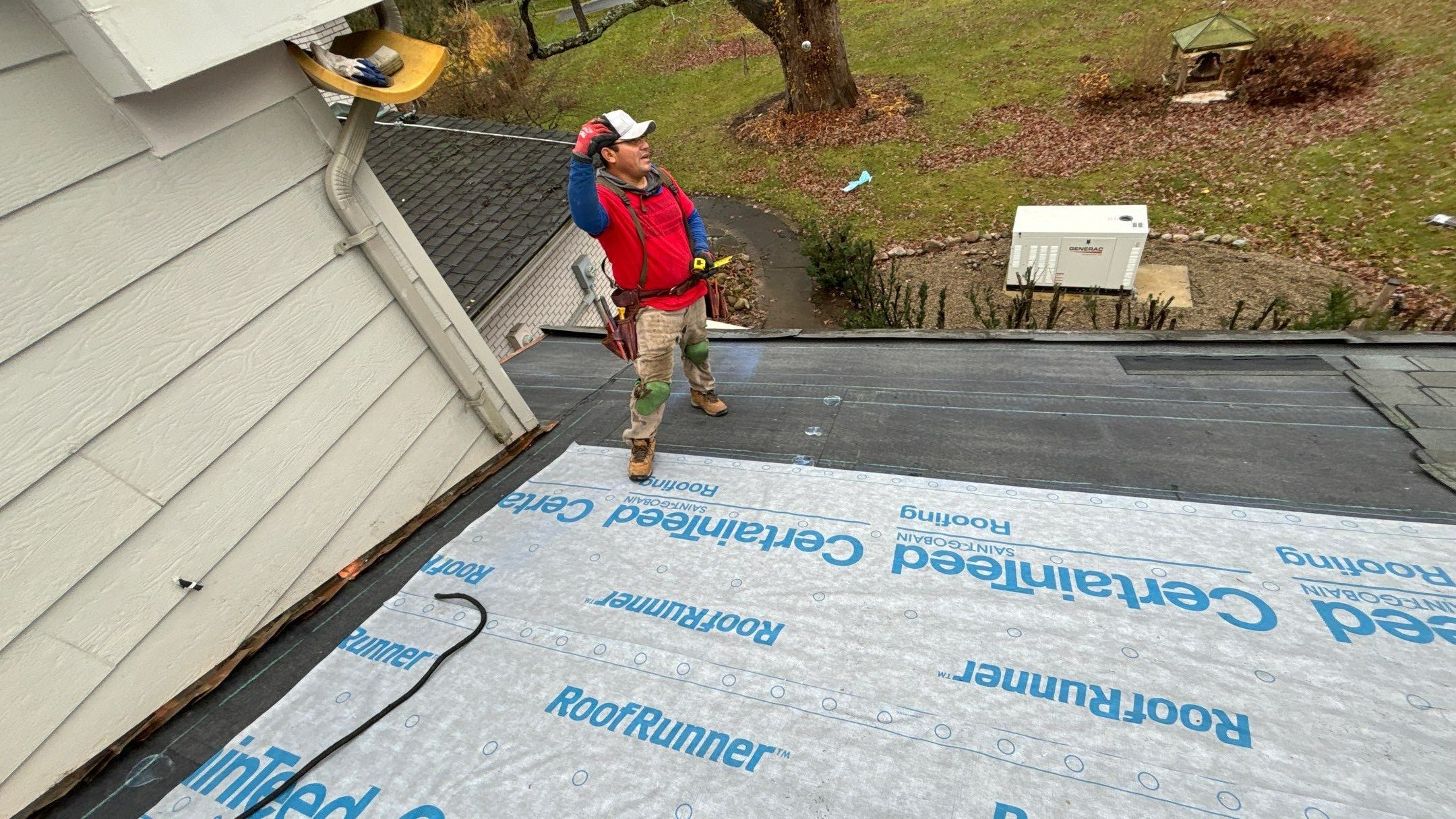 Roof Replacement using Certainteed HD Moire Black by 180 Contractors